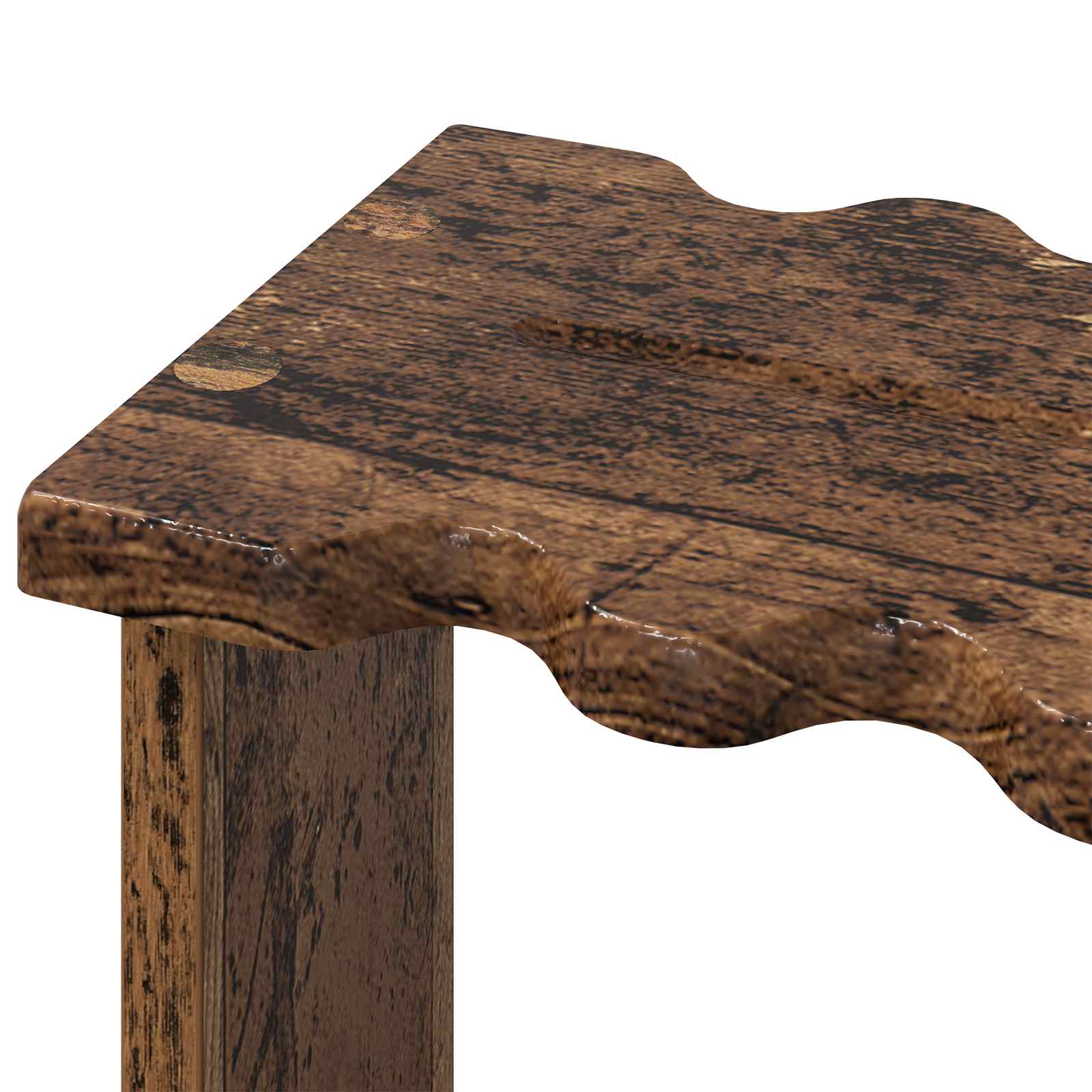 Biliárd dákó állvány szerelt fa 60 x 35 x 60 cm antik fa