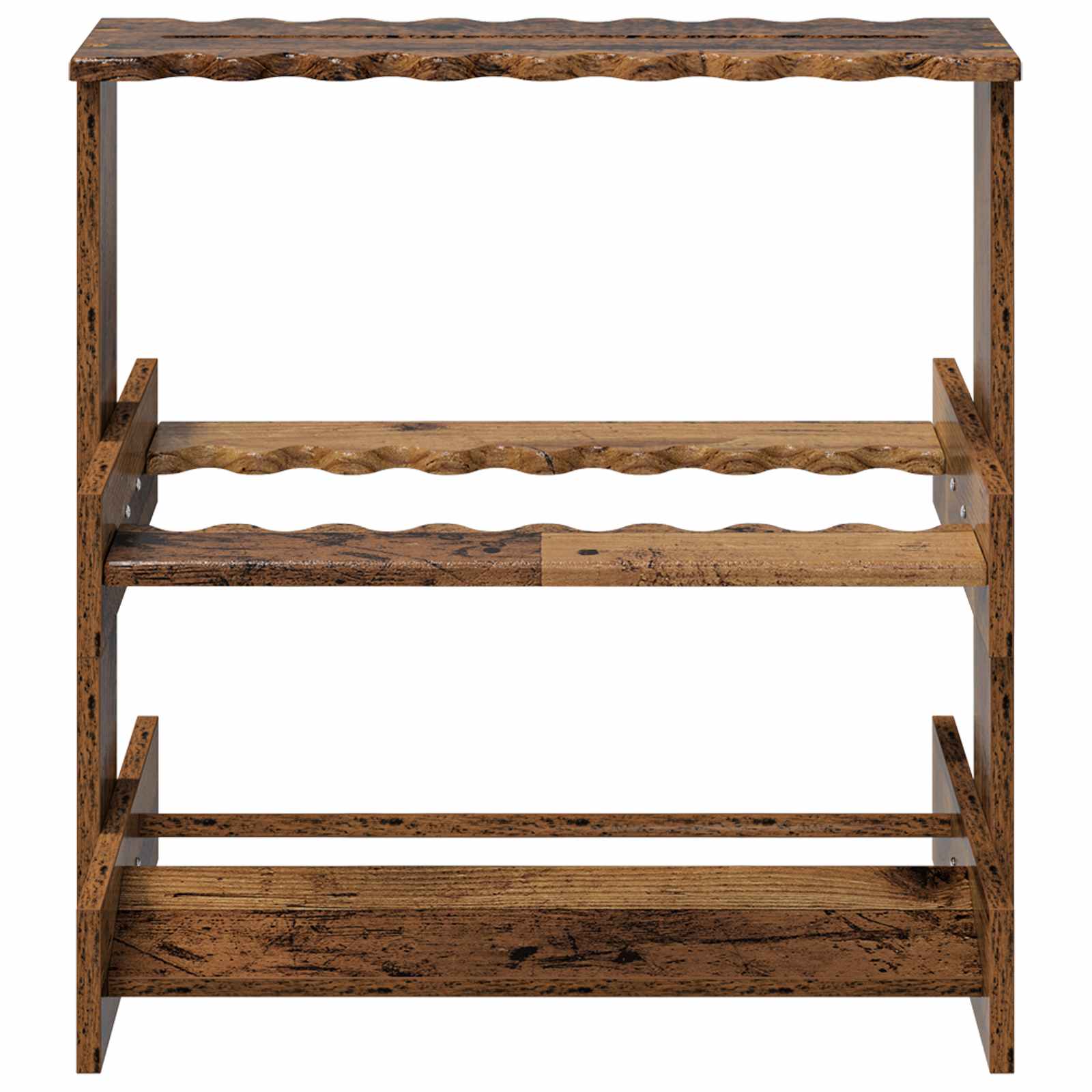Biliárd dákó állvány szerelt fa 60 x 35 x 60 cm antik fa