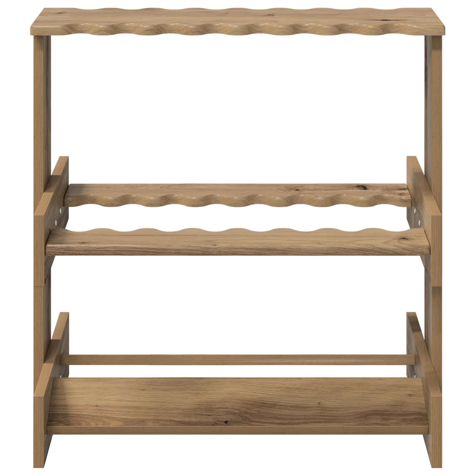 Biliárd dákó állvány szerelt fa 60 x 35 x 60 cm kézműves tölgy