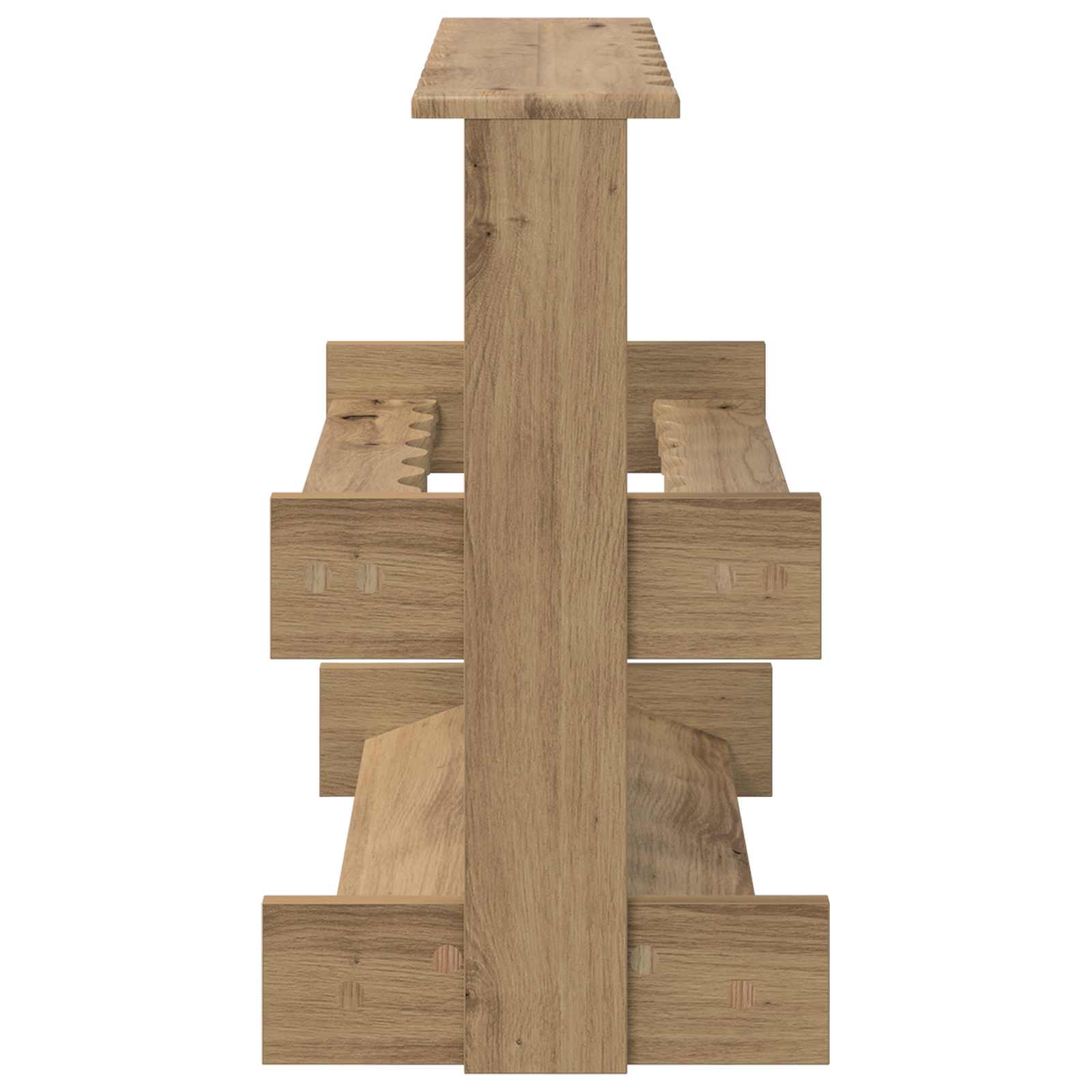 Biliárd dákó állvány szerelt fa 60 x 35 x 60 cm kézműves tölgy