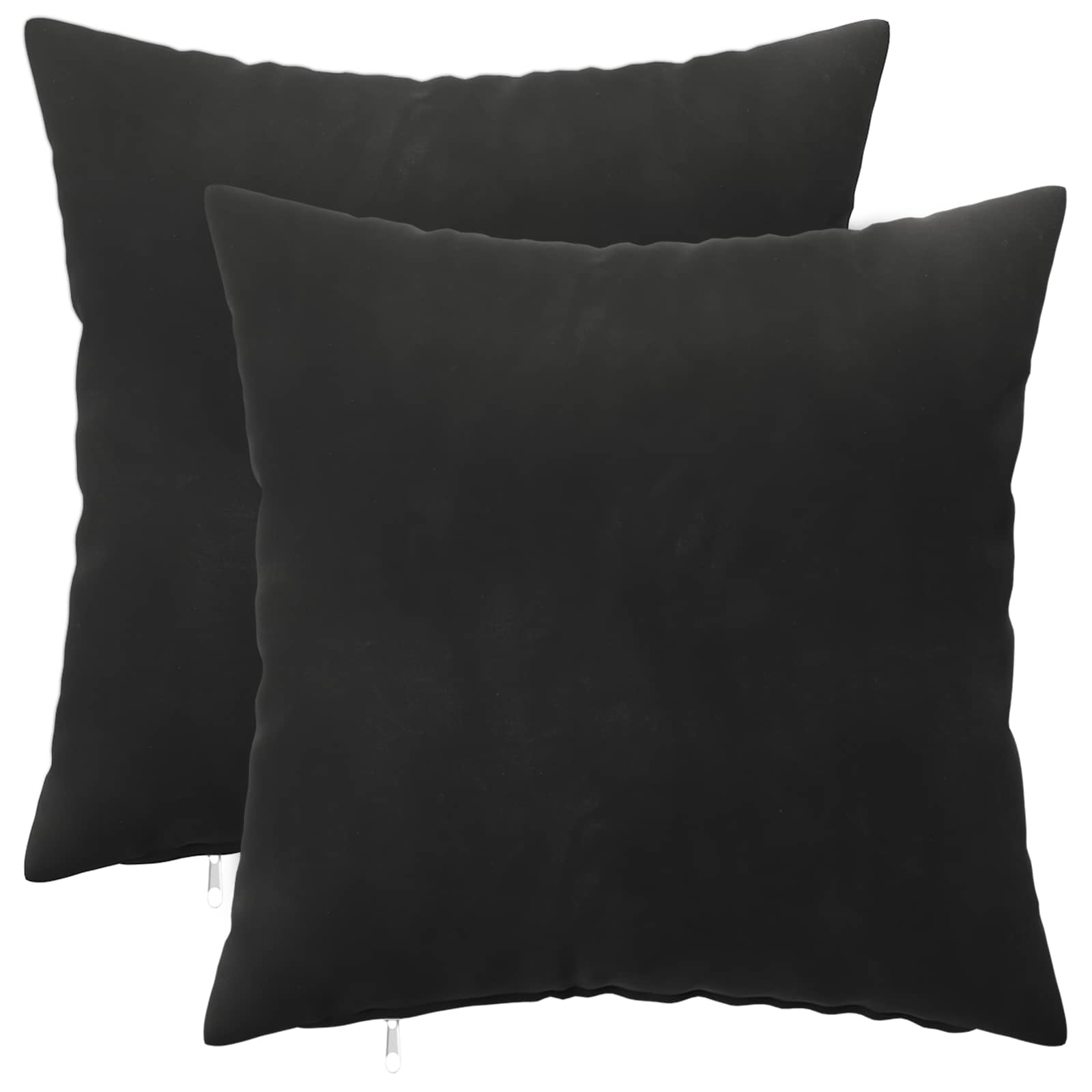 Párna huzat 2 pcs heerlen fekete 30 x 30 cm bársony