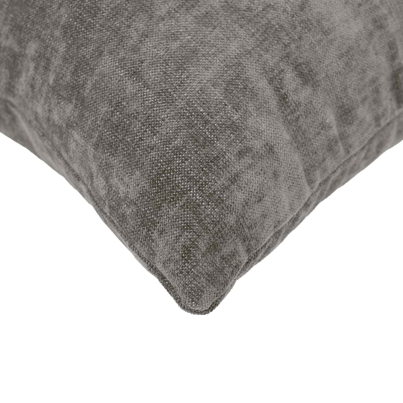 Párna huzat 6 db heerlen sötétszürke 30 x 30 cm chenille szövet