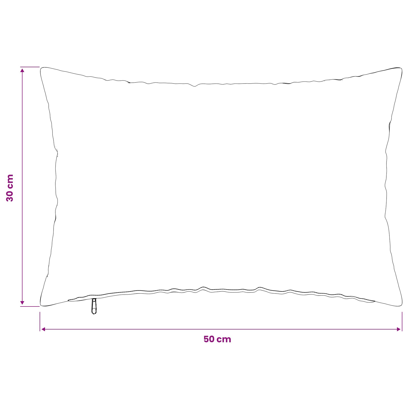 Párna huzat 6 db heerlen fekete 30 x 50 cm szövet