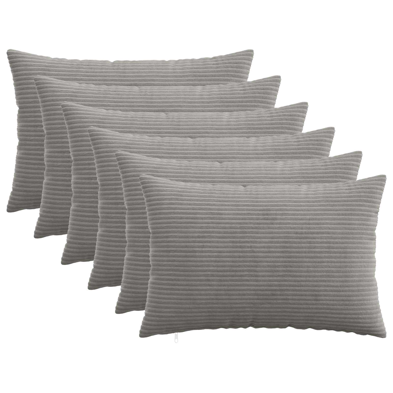 Párna huzat 6 pcs heerlen világosszürke 30 x 50 cm cord