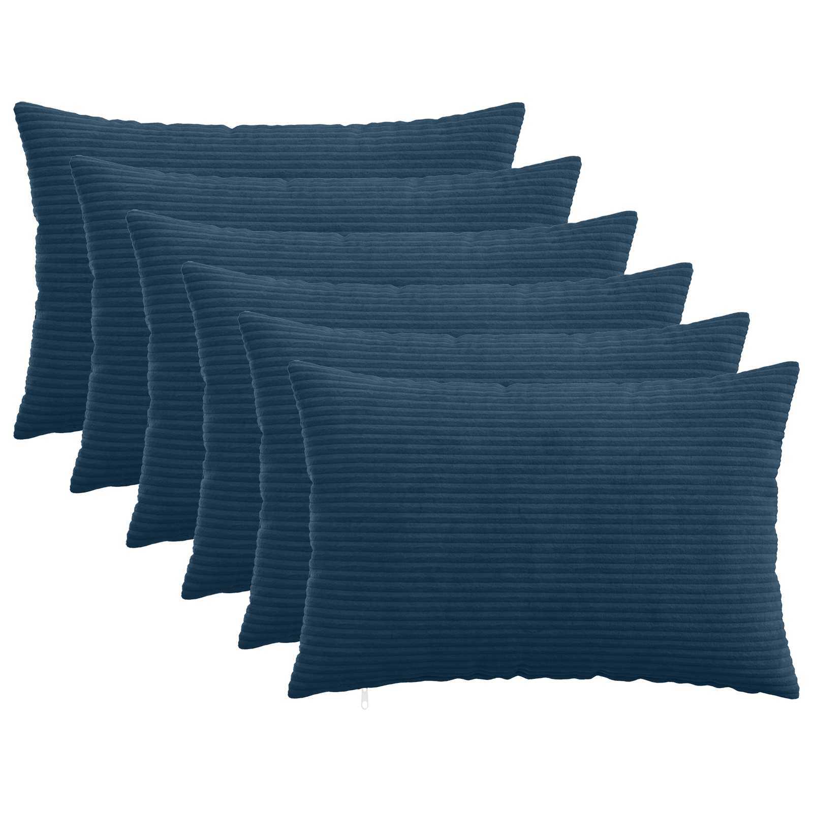 Párna huzat 6 pcs heerlen sötétkék 30 x 50 cm cord