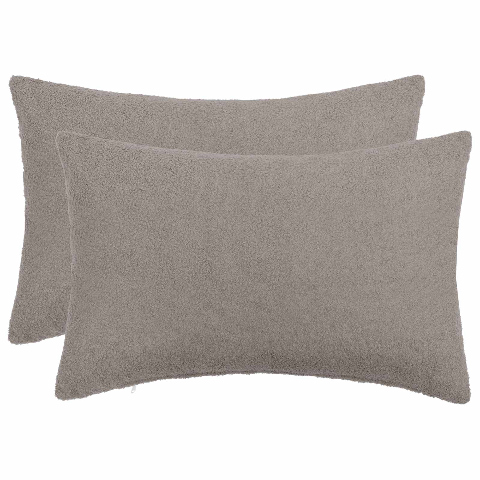 Párna huzat 2 pcs heerlen világosszürke 30 x 50 cm bouclé