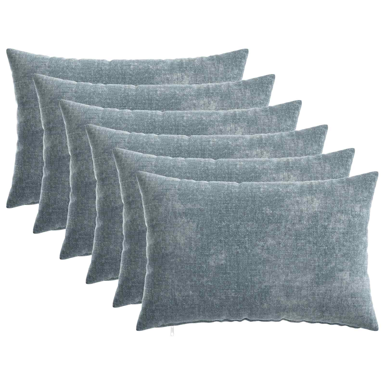 Párna huzat 6 pcs heerlen világoskék 30 x 50 cm chenille szövet