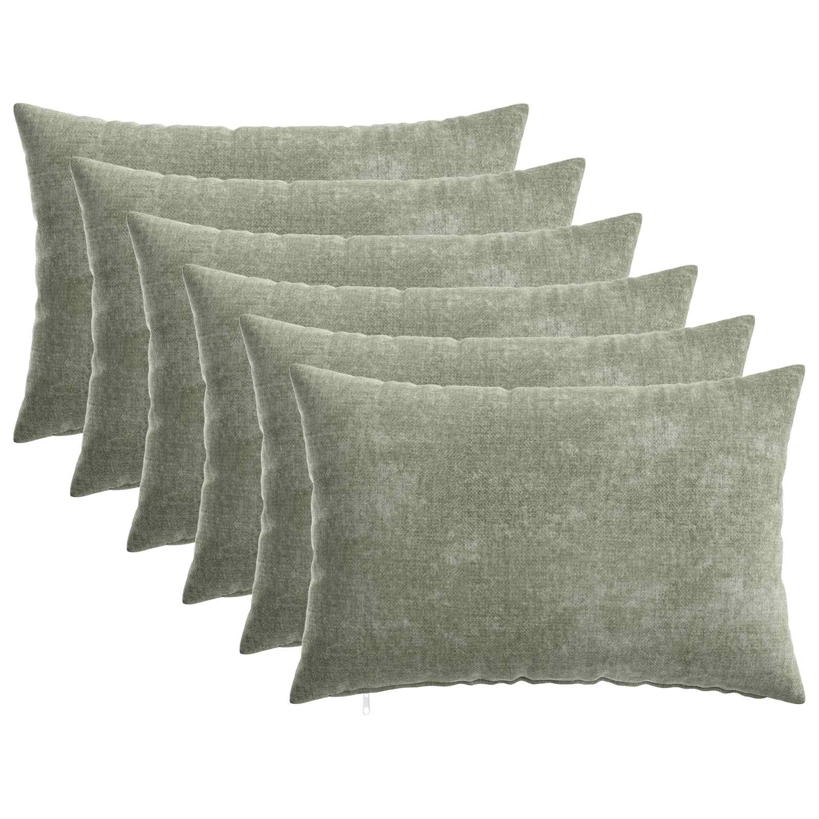 Párna huzat 6 pcs heerlen zöld 30 x 50 cm chenille szövet