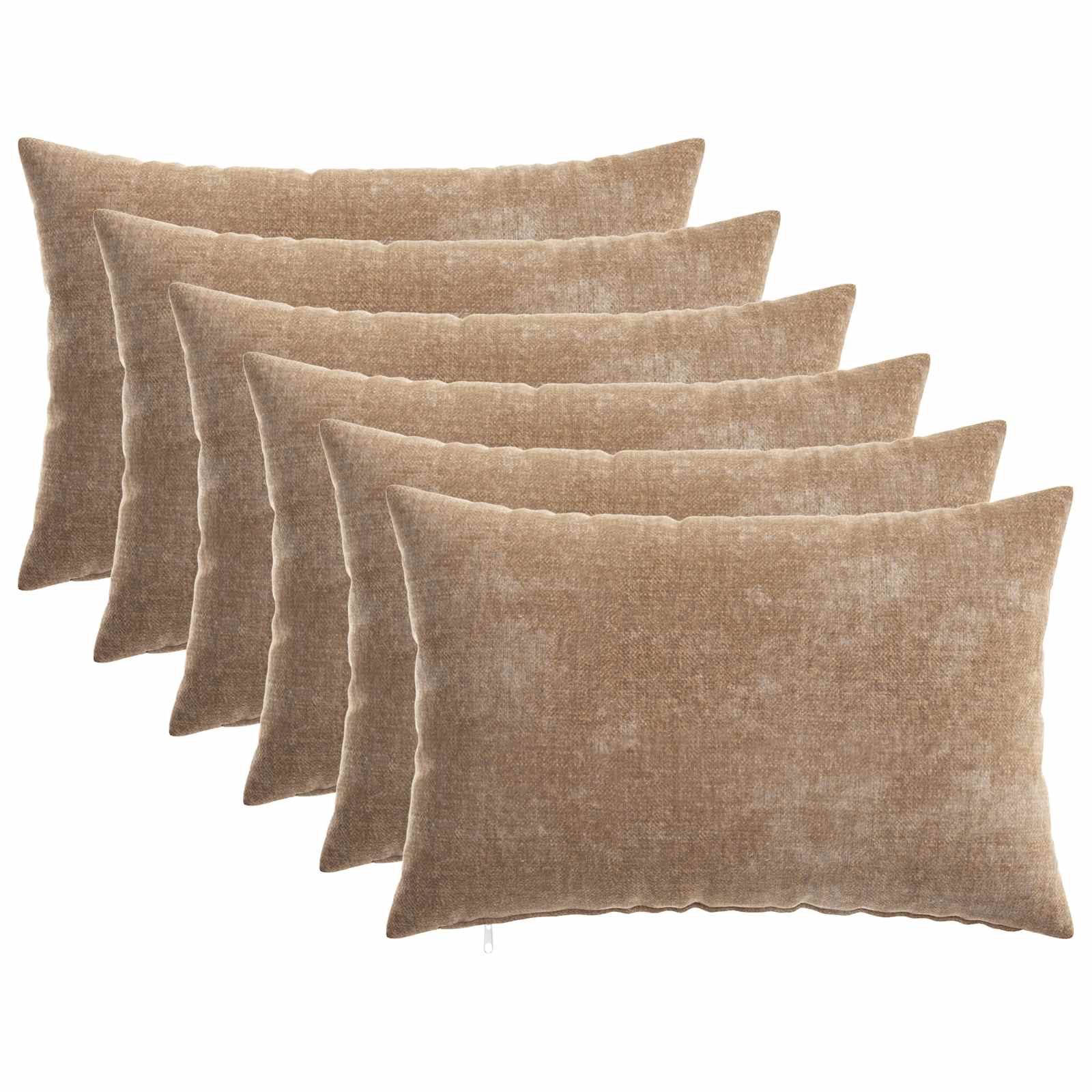 Párna huzat 6 pcs heerlen barna 30 x 50 cm chenille szövet