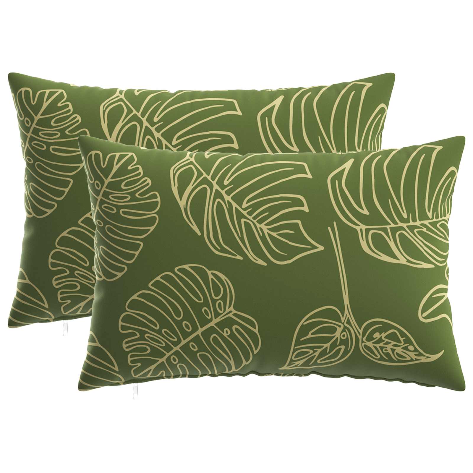 Párna huzat 2 pcs heerlen levélminta 30 x 50 cm poliészter