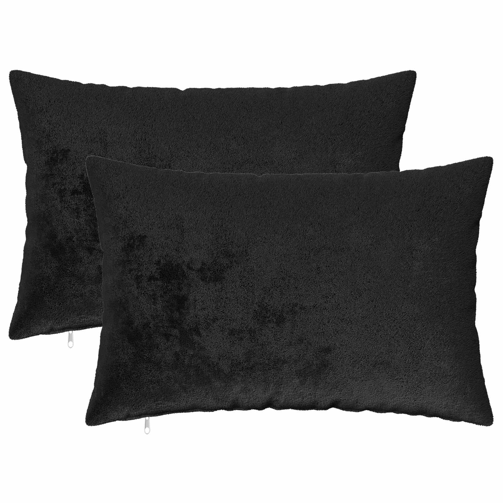 Párna huzat 2 pcs heerlen fekete 30 x 50 cm flanell