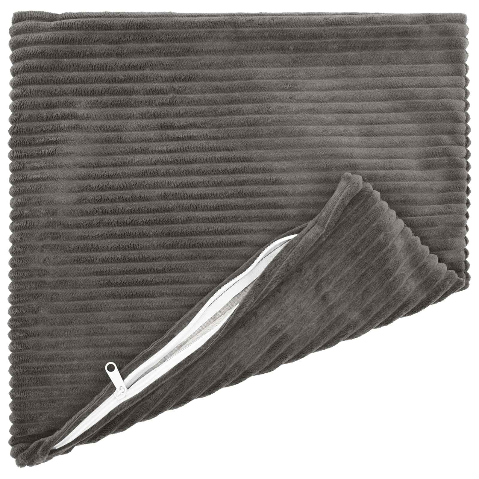 Párna huzat 6 pcs heerlen sötétszürke 35 x 35 cm cord