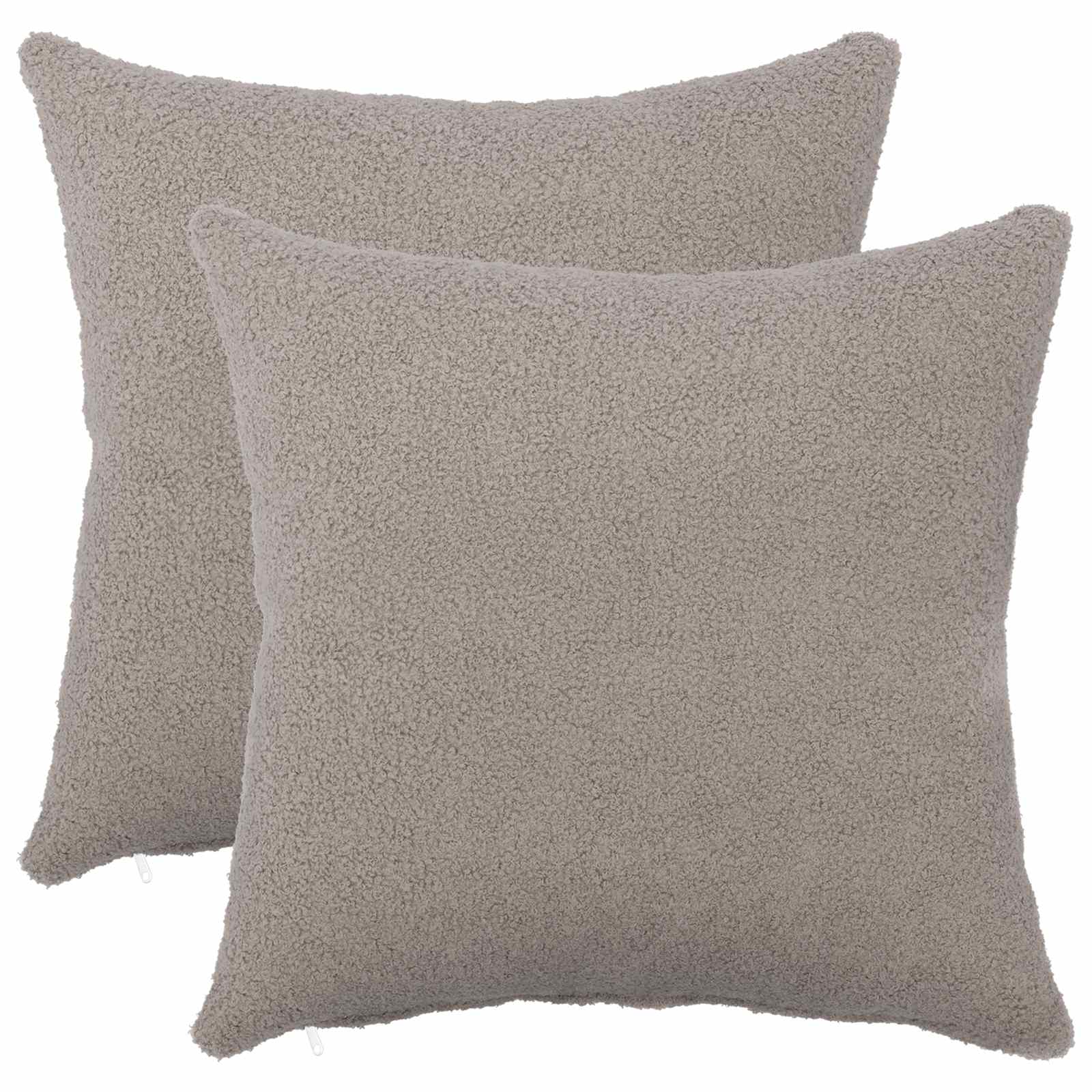 Párna huzat 2 pcs heerlen világosszürke 35 x 35 cm bouclé