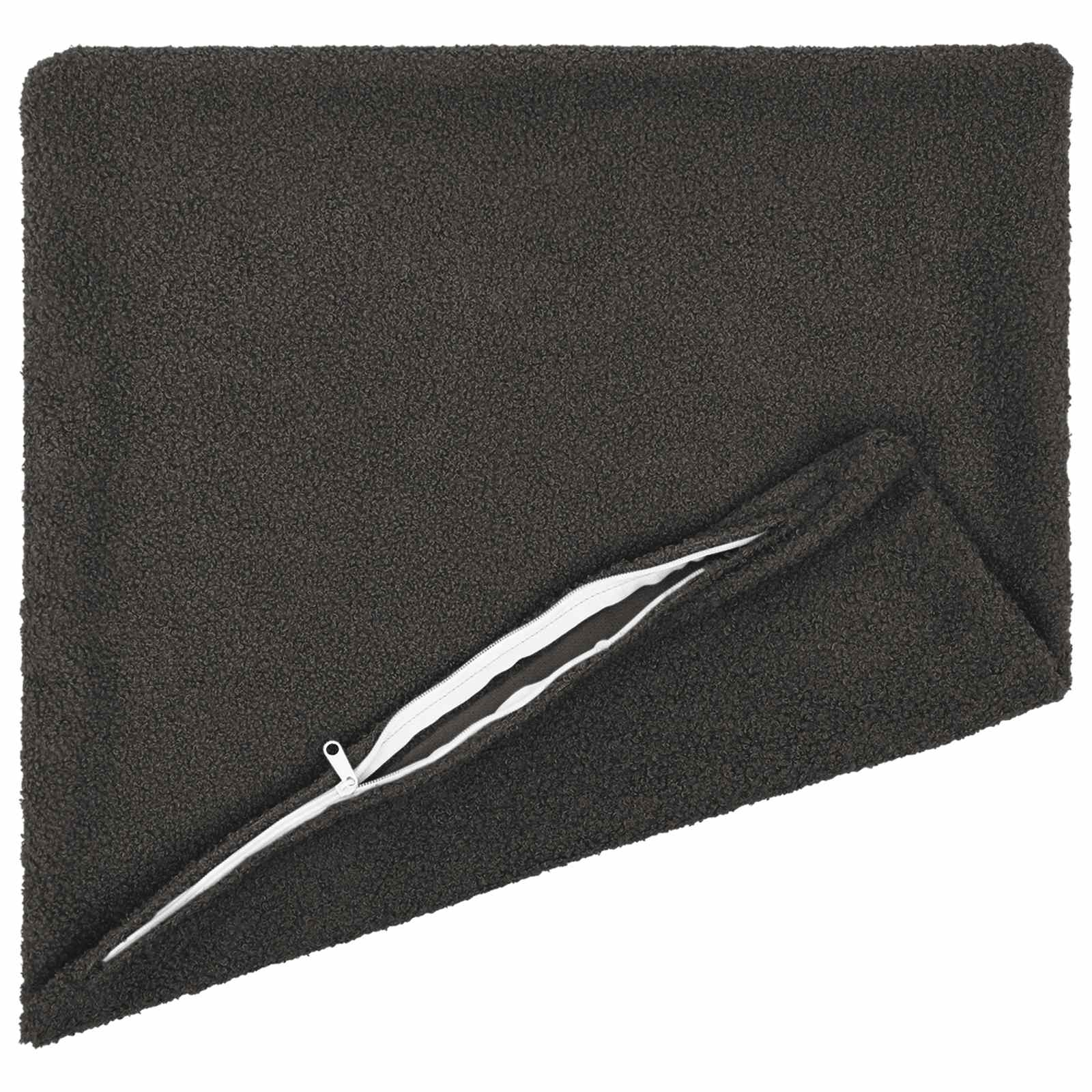 Párna huzat 6 pcs heerlen sötétszürke 35 x 35 cm bouclé