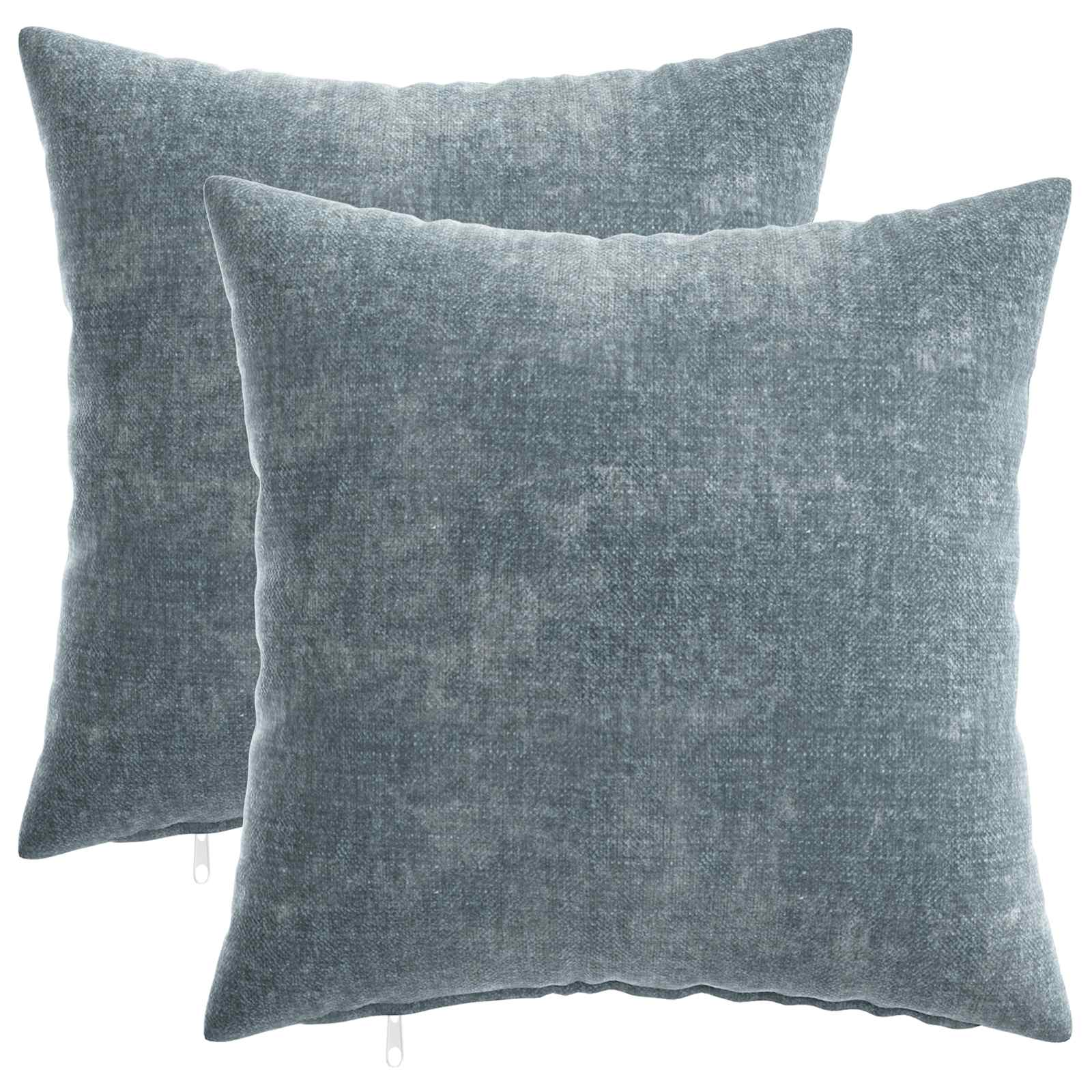 Párna huzat 2 db heerlen világoskék 35 x 35 cm chenille szövet