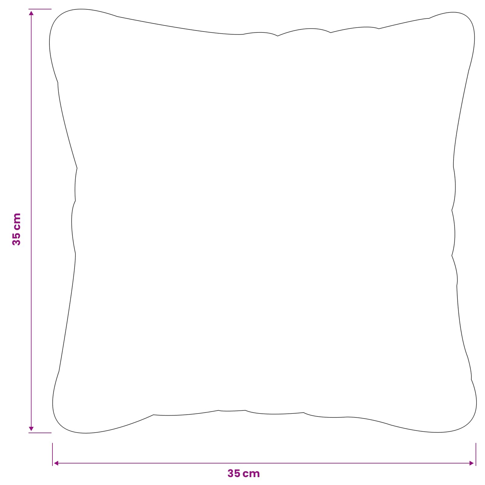 Párna huzat 6 pcs heerlen barna 35 x 35 cm chenille szövet