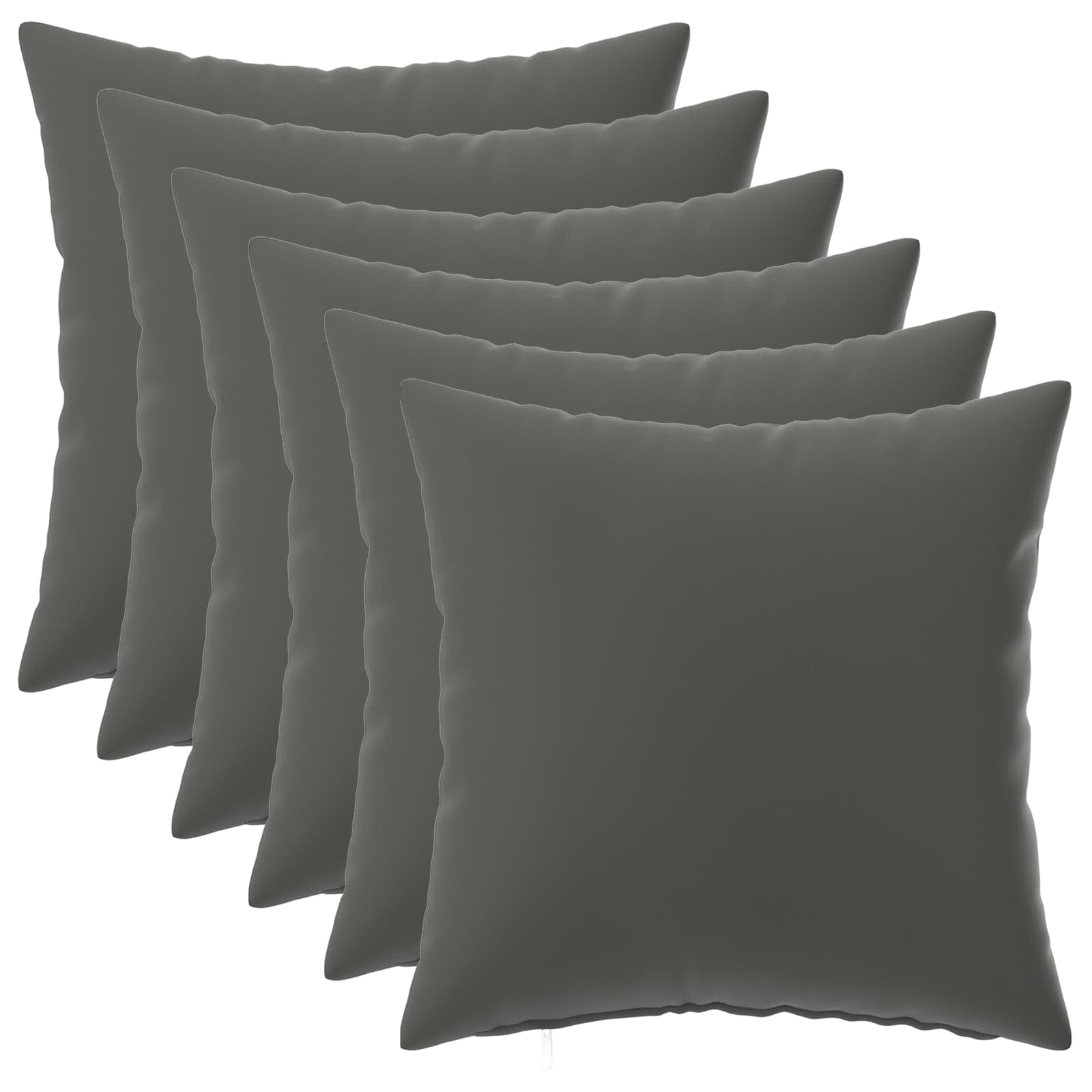 Párna huzat 6 pcs heerlen antracitszürke 35 x 35 cm poliészter
