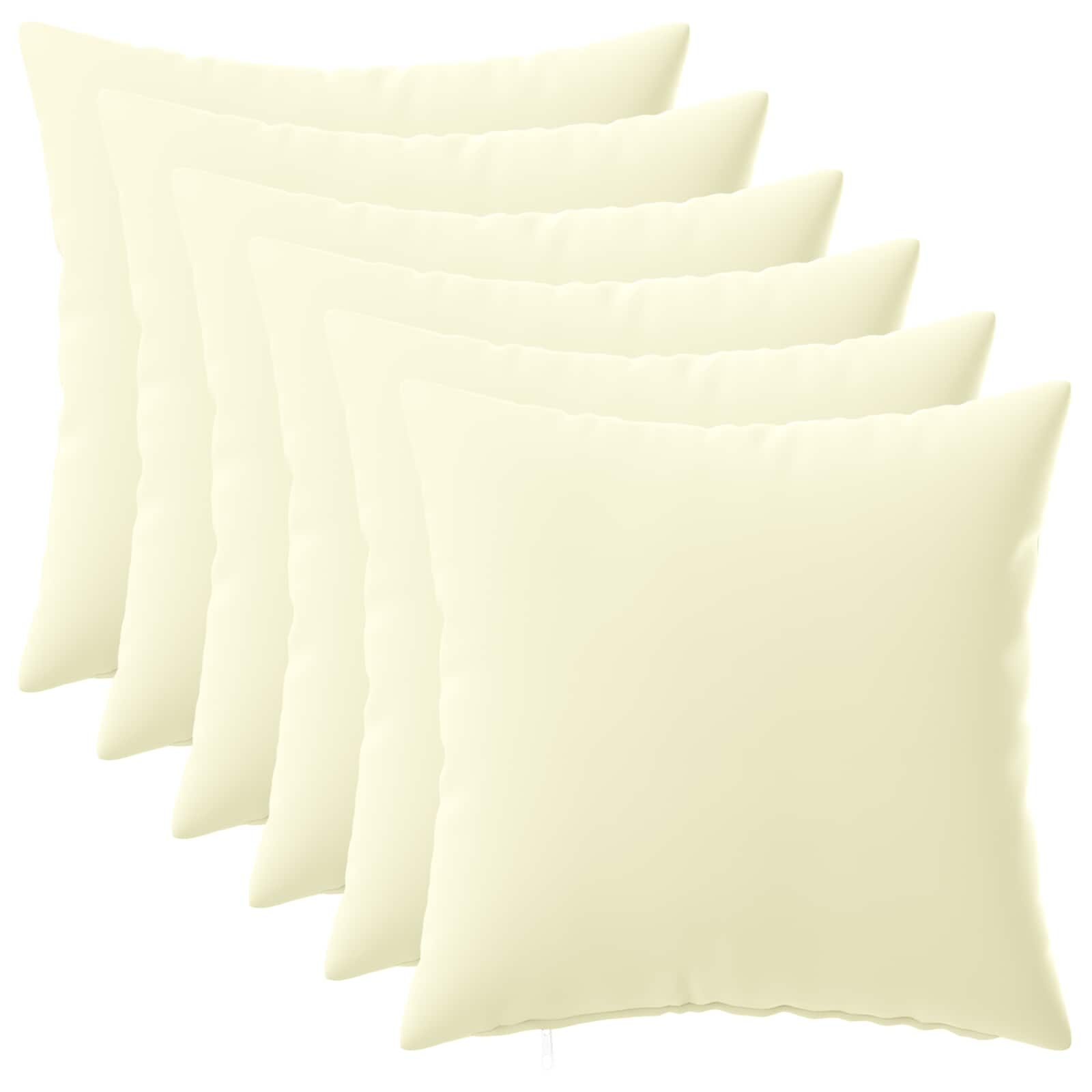 Párna huzat 6 pcs heerlen krémszínű 35 x 35 cm poliészter