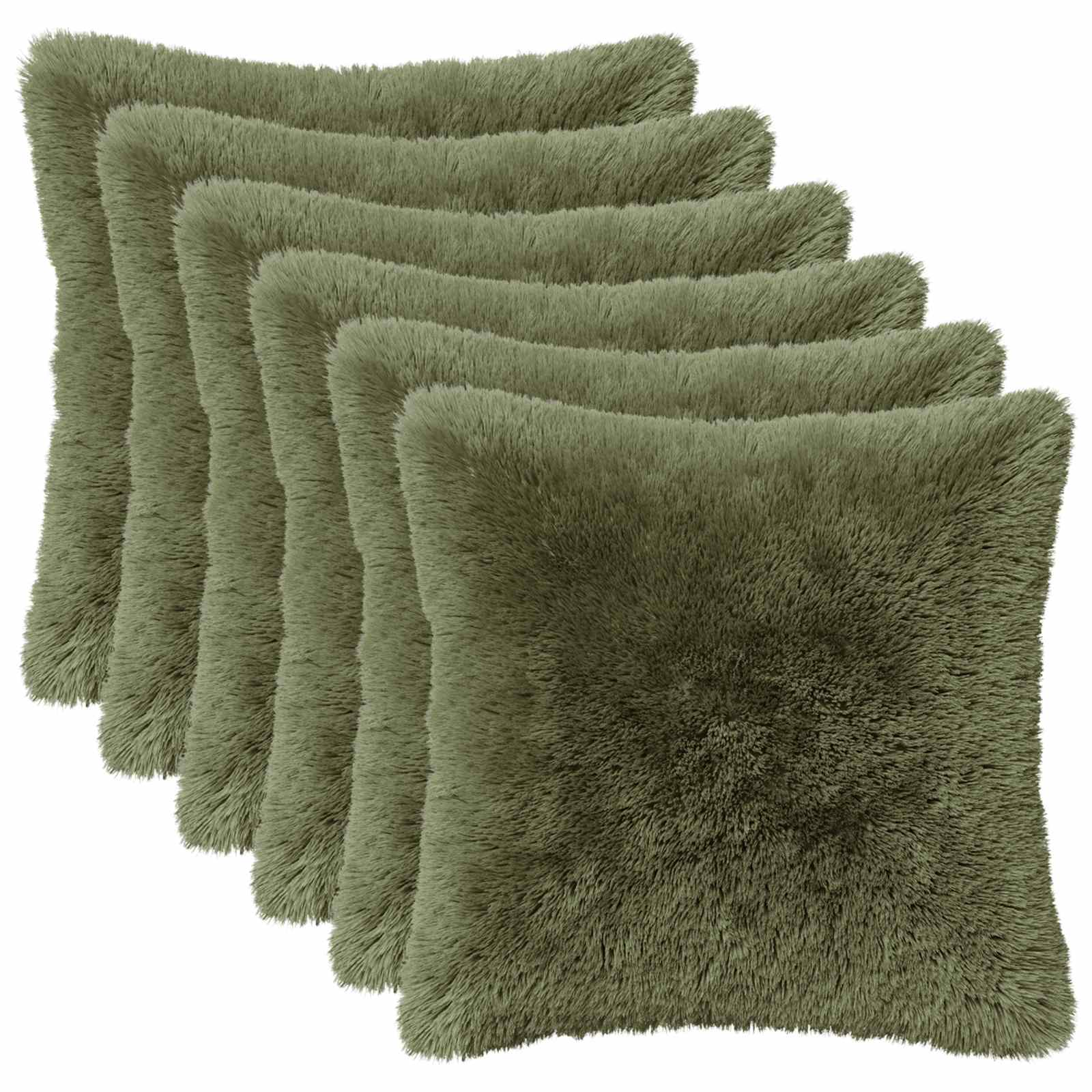 Párna huzat 6 pcs heerlen zöld 35 x 35 cm pv mikroplüss