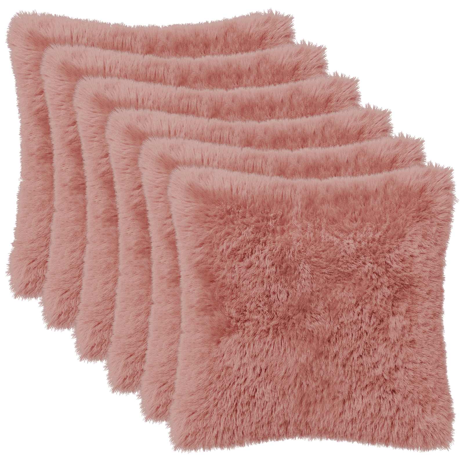 Párna huzat 6 pcs heerlen rózsaszín 35 x 35 cm pv mikroplüss