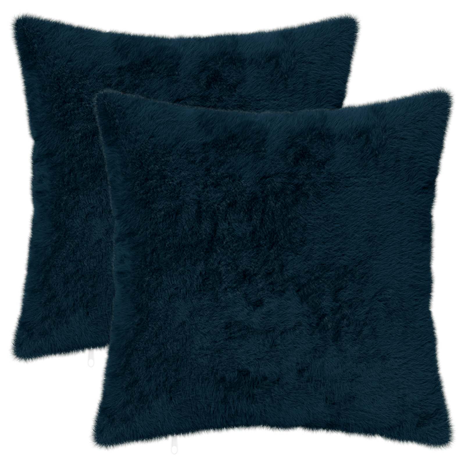Párna huzat 2 db heerlen sötétkék 35 x 35 cm műnyúl szőr