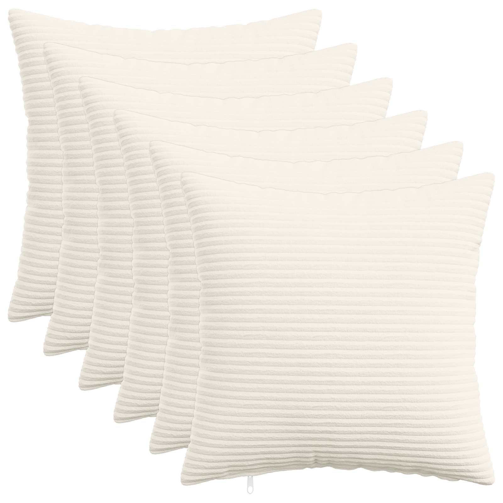 Párna huzat 6 pcs heerlen krémszínű 40 x 40 cm cord