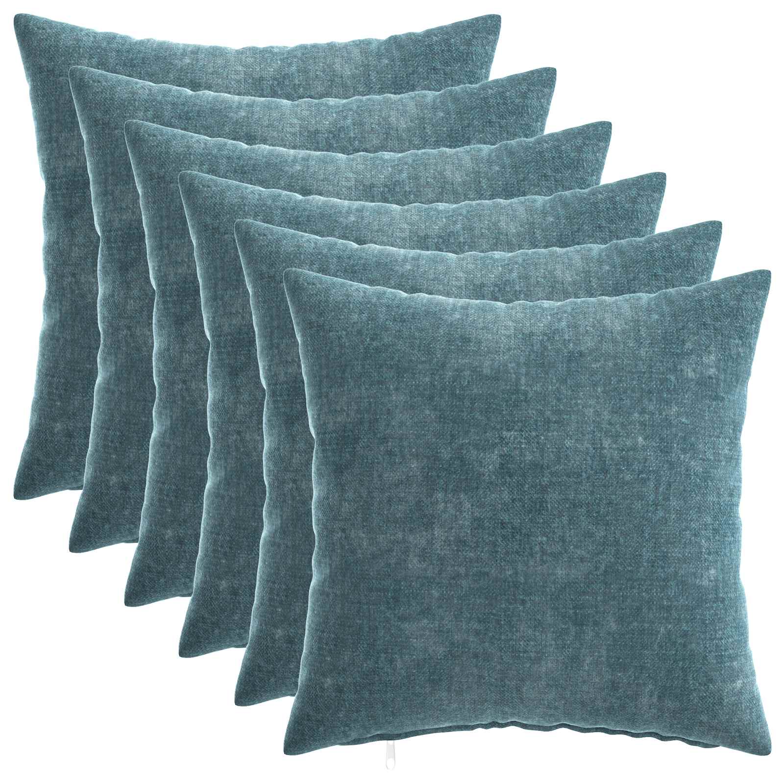 Párna huzat 6 pcs heerlen kék 40 x 40 cm chenille szövet