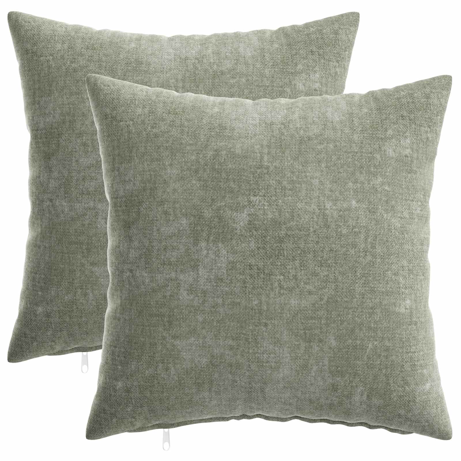 Párna huzat 2 db heerlen zöld 40 x 40 cm chenille szövet