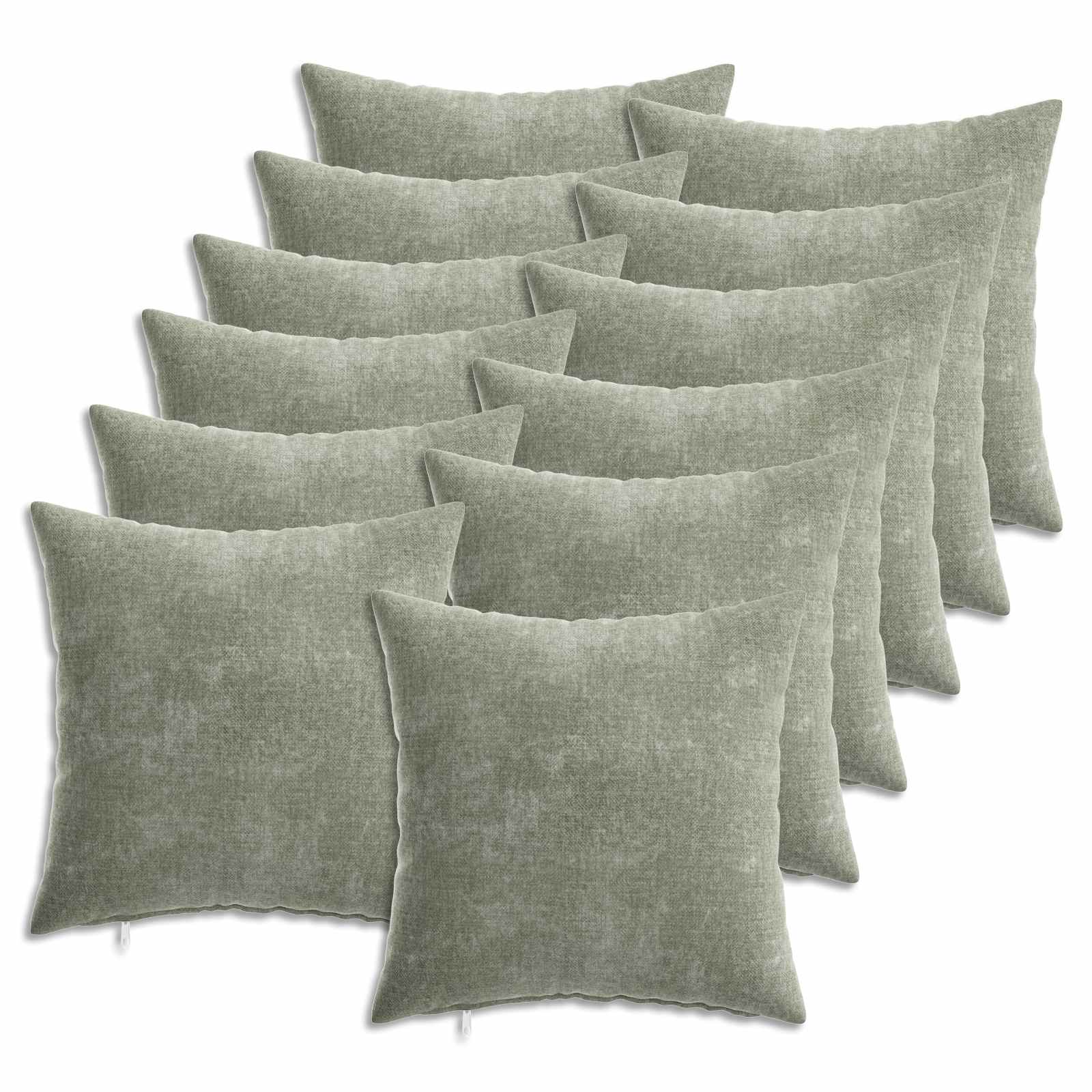 Párna huzat 12 pcs heerlen zöld 40 x 40 cm chenille szövet