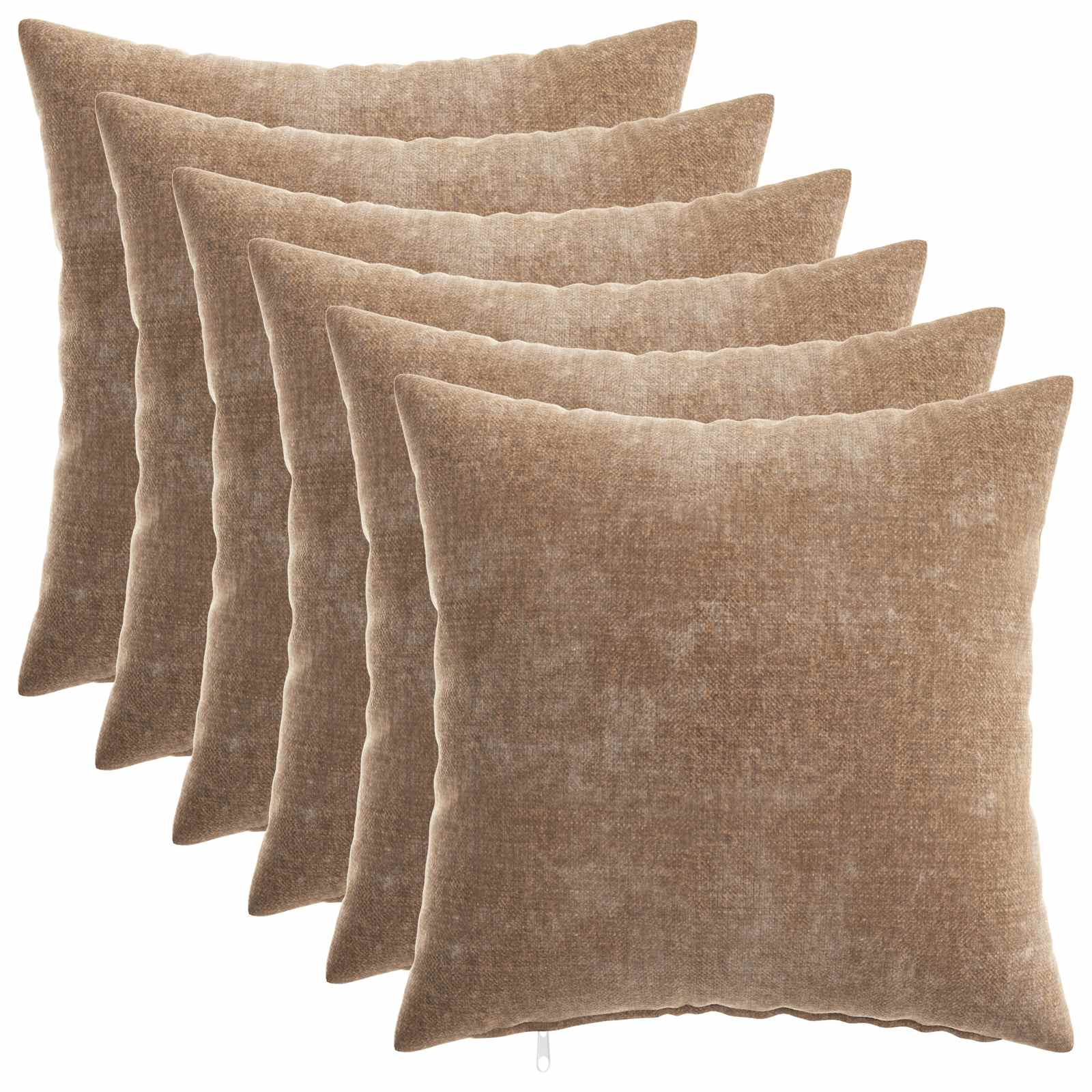 Párna huzat 6 pcs heerlen barna 40 x 40 cm chenille szövet