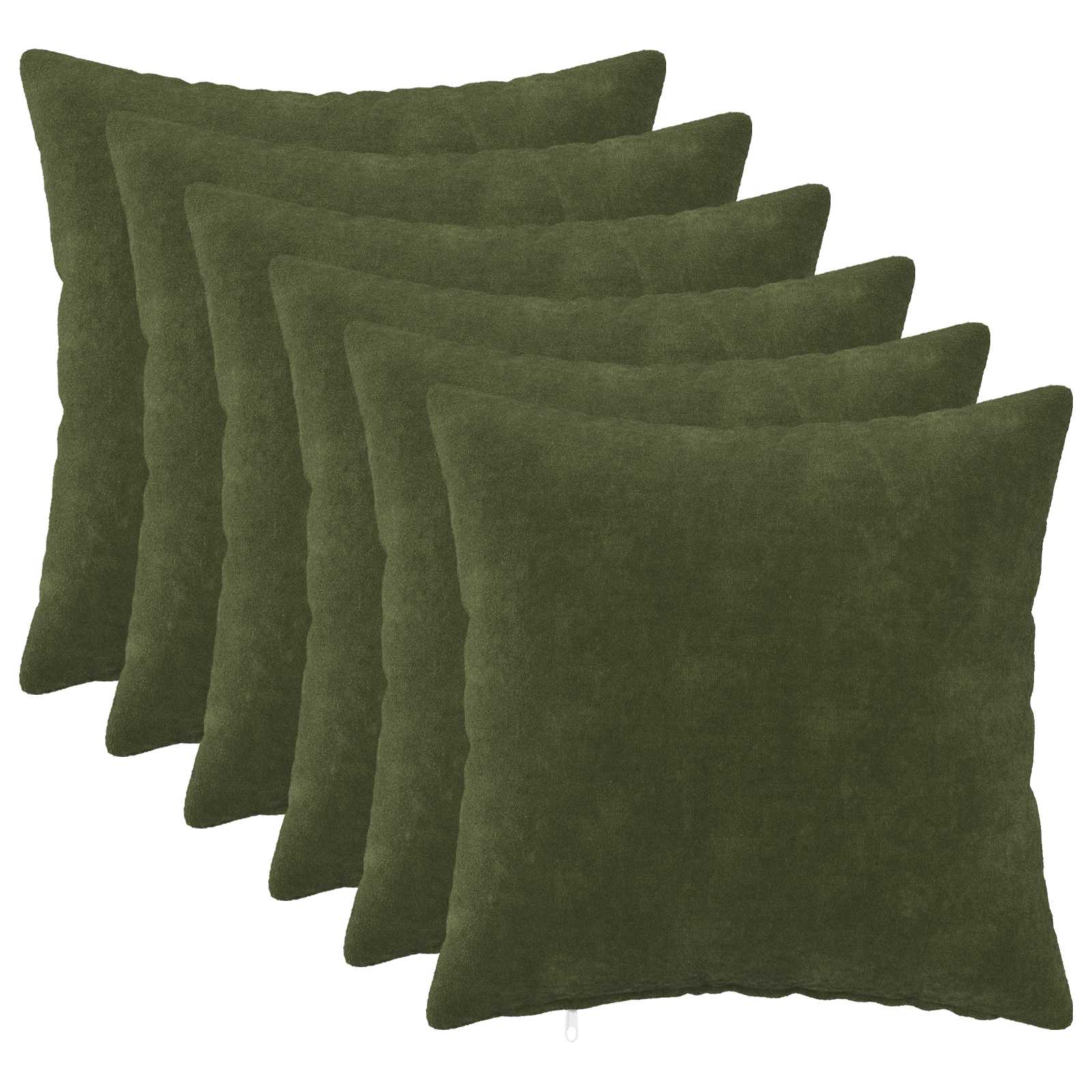 Párna huzat 6 pcs heerlen zöld 40 x 40 cm mikroszálas plüss