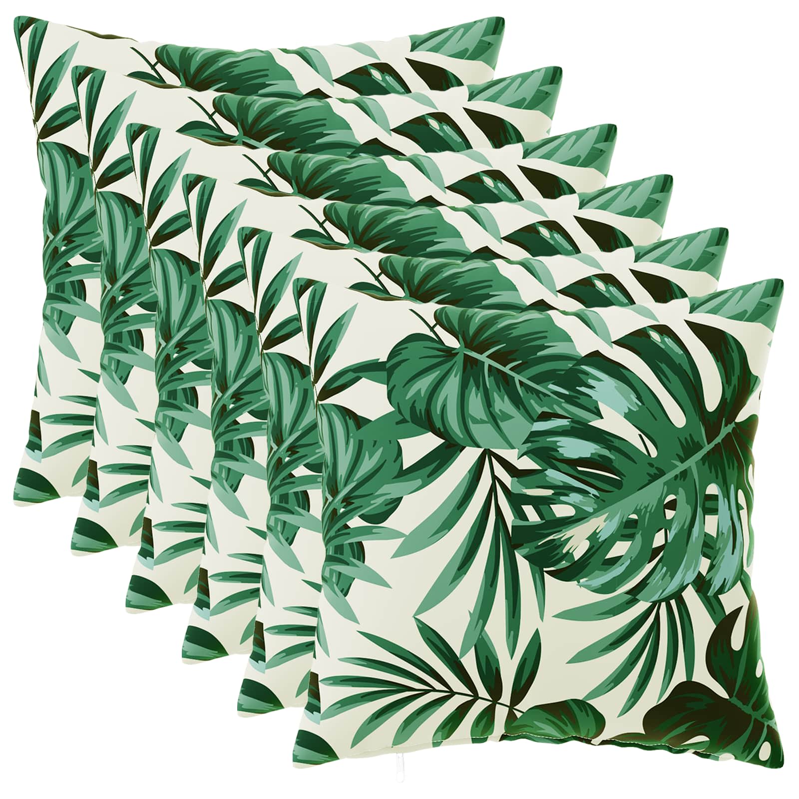 Párna huzat 6 pcs heerlen levélminta 40 x 40 cm poliészter