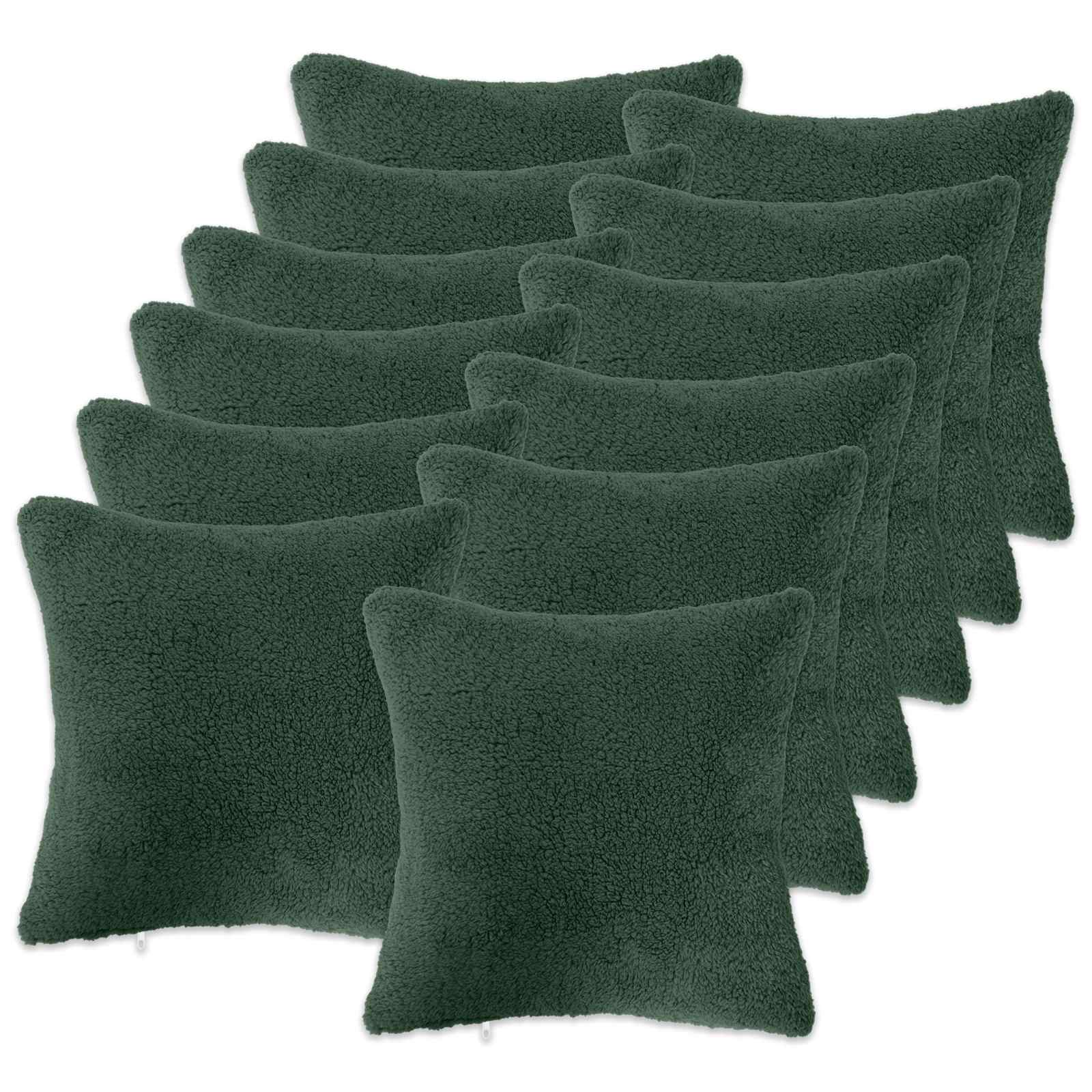 Párna huzat 12 pcs heerlen sötétzöld 40 x 40 cm bouclé