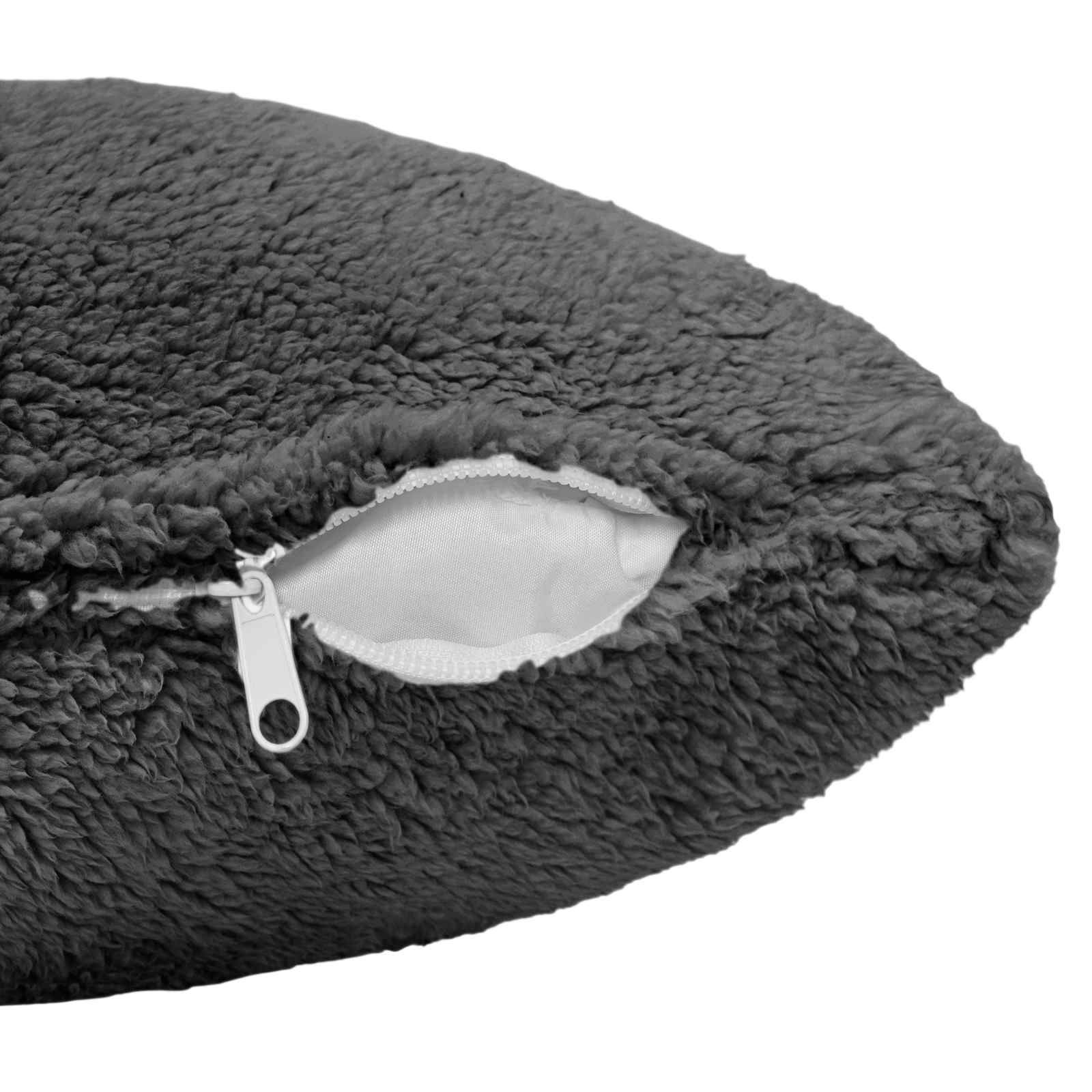 Párna huzat 2 pcs heerlen sötétszürke 40 x 40 cm bouclé