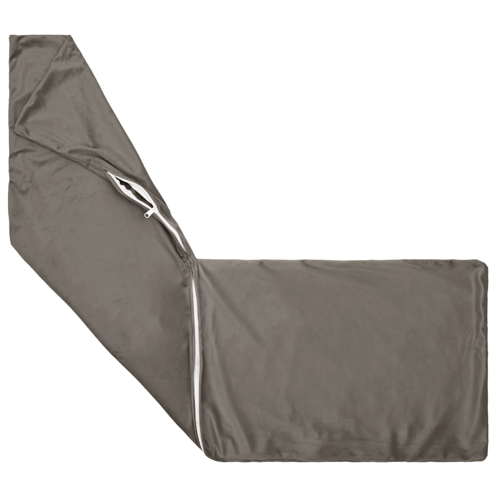 Párna huzat 2 pcs heerlen világosszürke 40 x 145 cm bársony