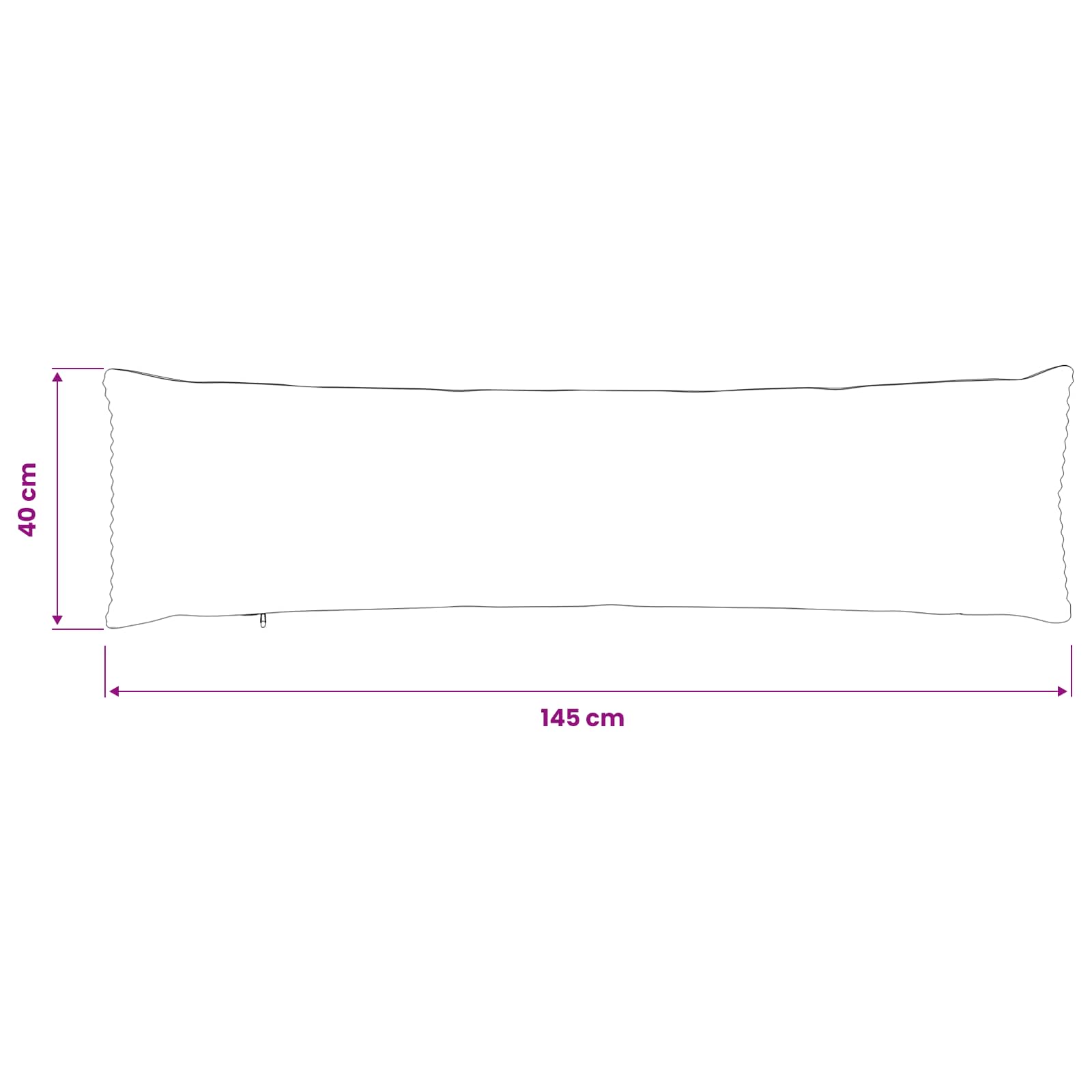 Párna huzat 2 pcs heerlen sötétkék 40 x 145 cm cord
