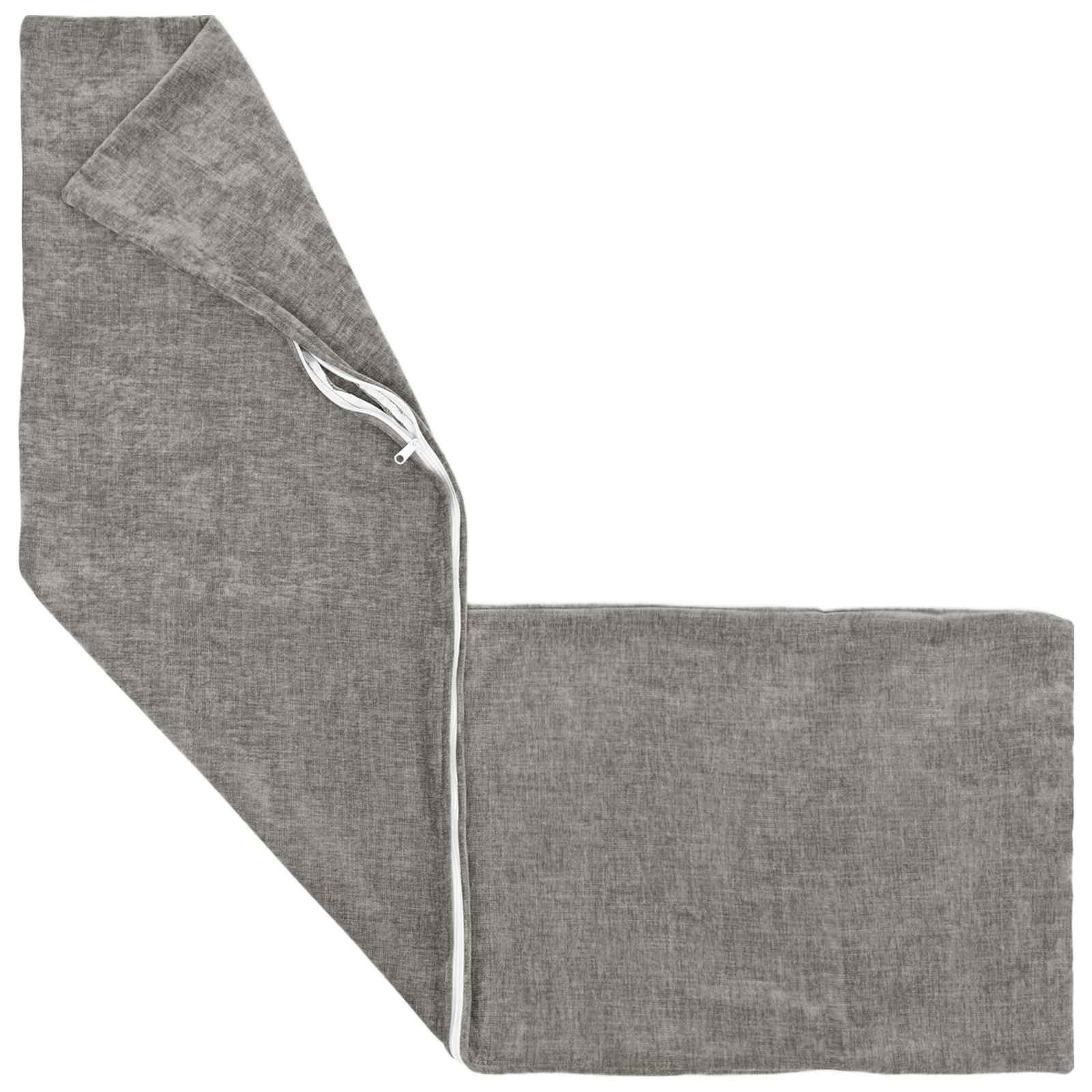 Párna huzat heerlen sötétszürke 40 x 145 cm chenille szövet