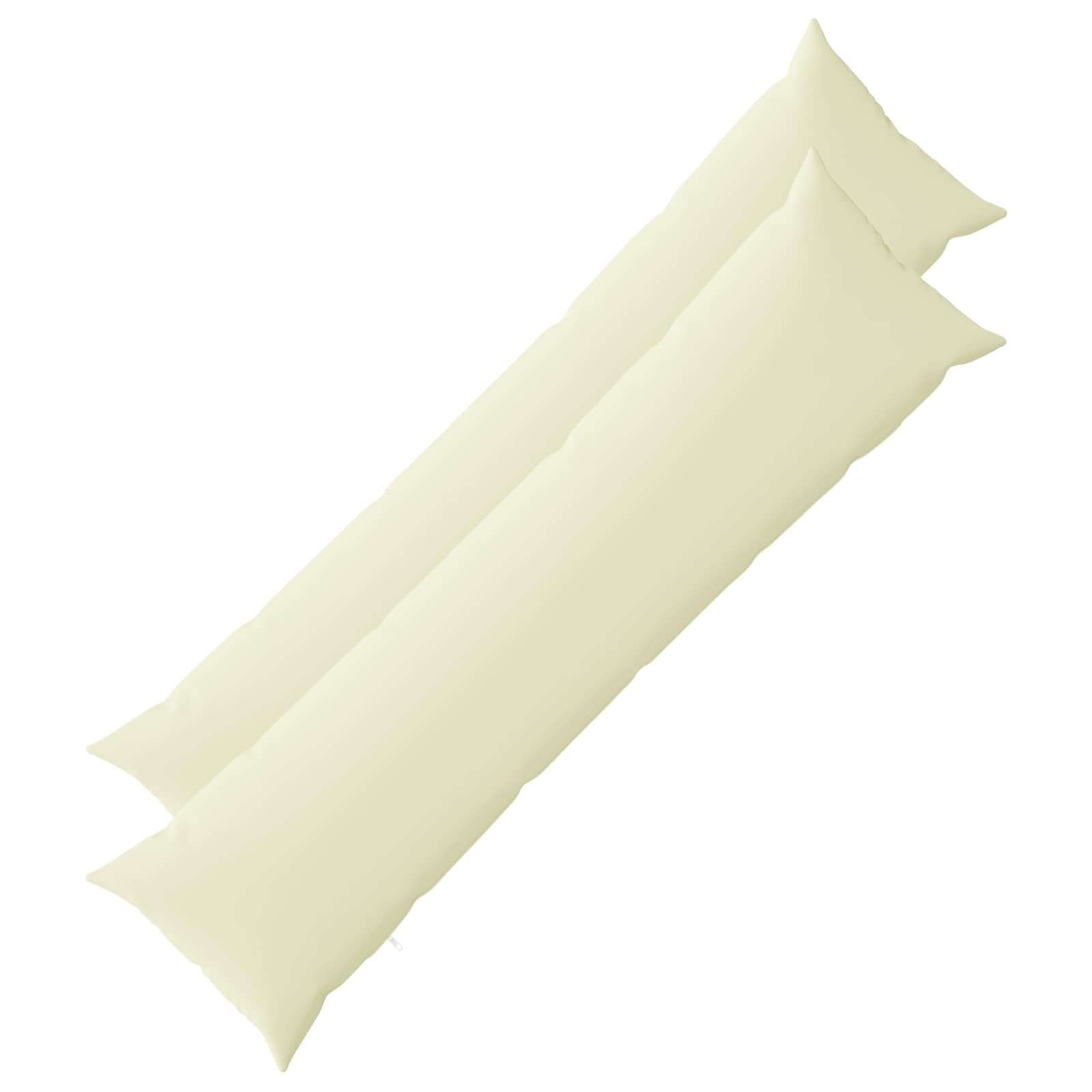 Párna huzat 2 pcs heerlen krémszínű 40 x 145 cm poliészter