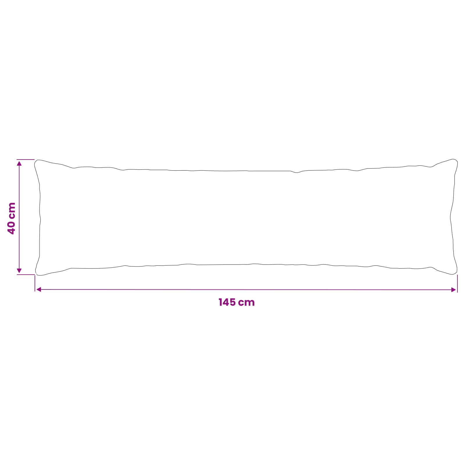 Párna huzat 2 pcs heerlen levélminta 40 x 145 cm poliészter