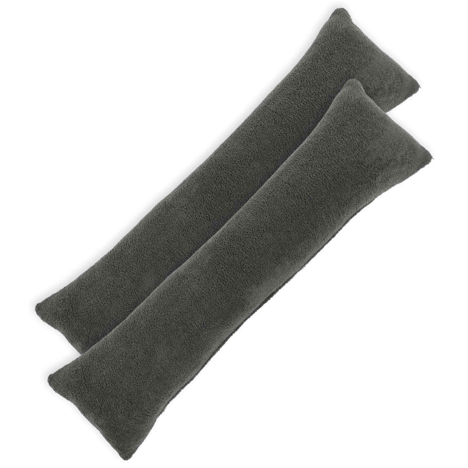 Párna huzat 2 pcs heerlen sötétszürke 40 x 145 cm bouclé