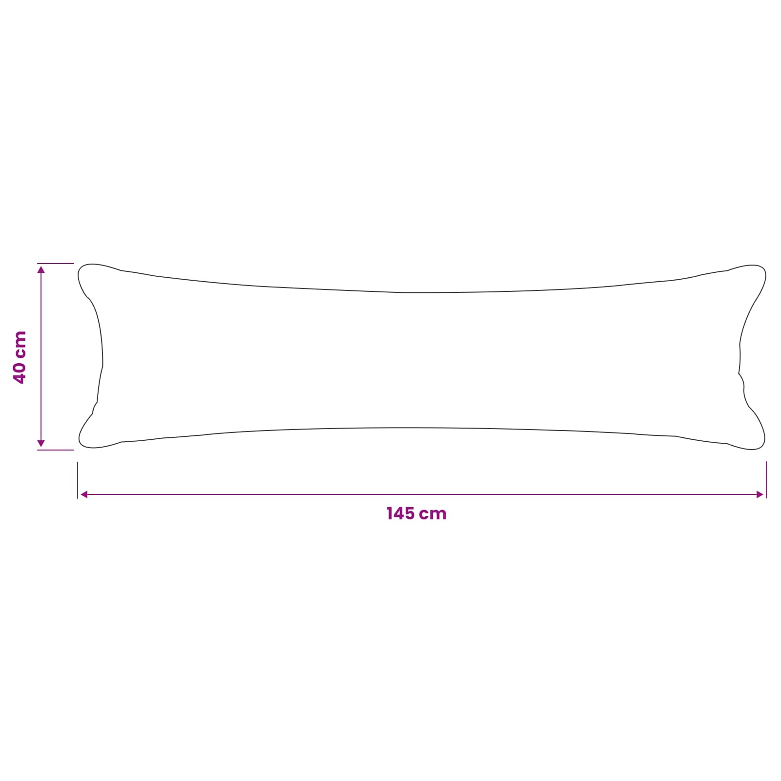 Párna huzat 2 pcs heerlen sötétszürke 40 x 145 cm bouclé