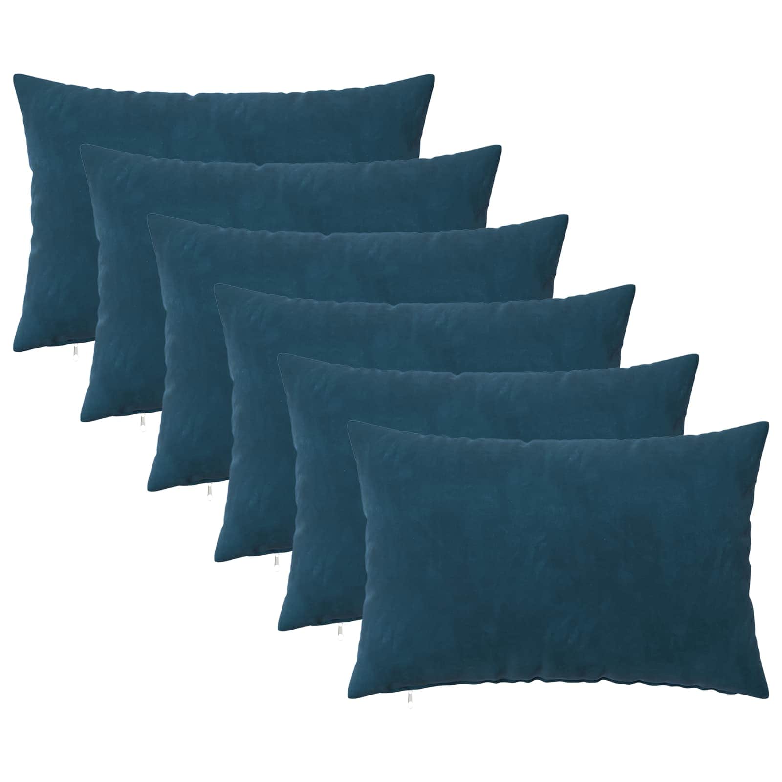 Párna huzat 6 pcs heerlen kék 40 x 60 cm bársony