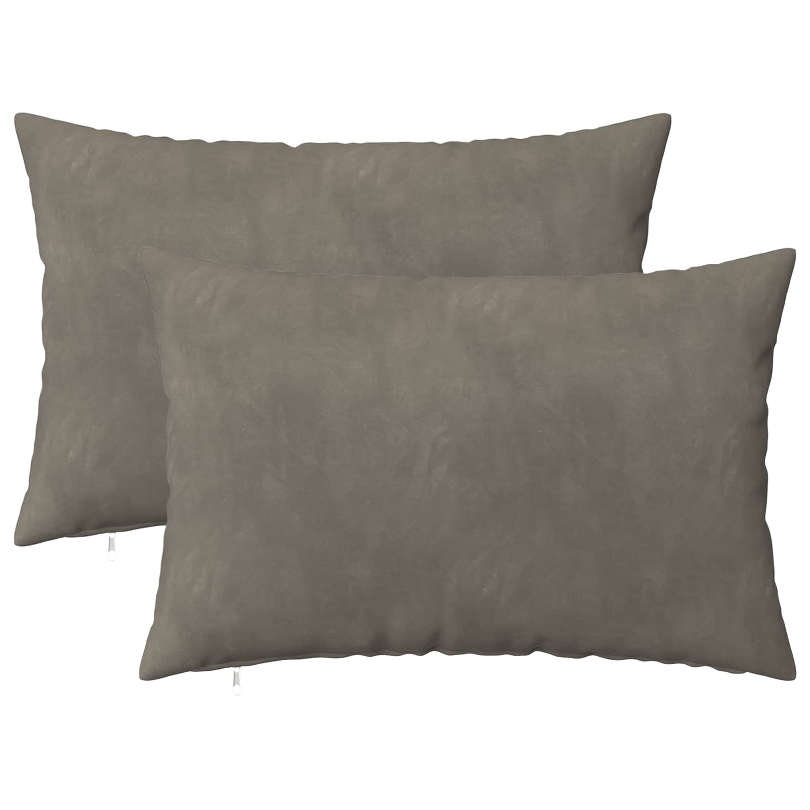 Párna huzat 2 pcs heerlen világosszürke 40 x 60 cm bársony