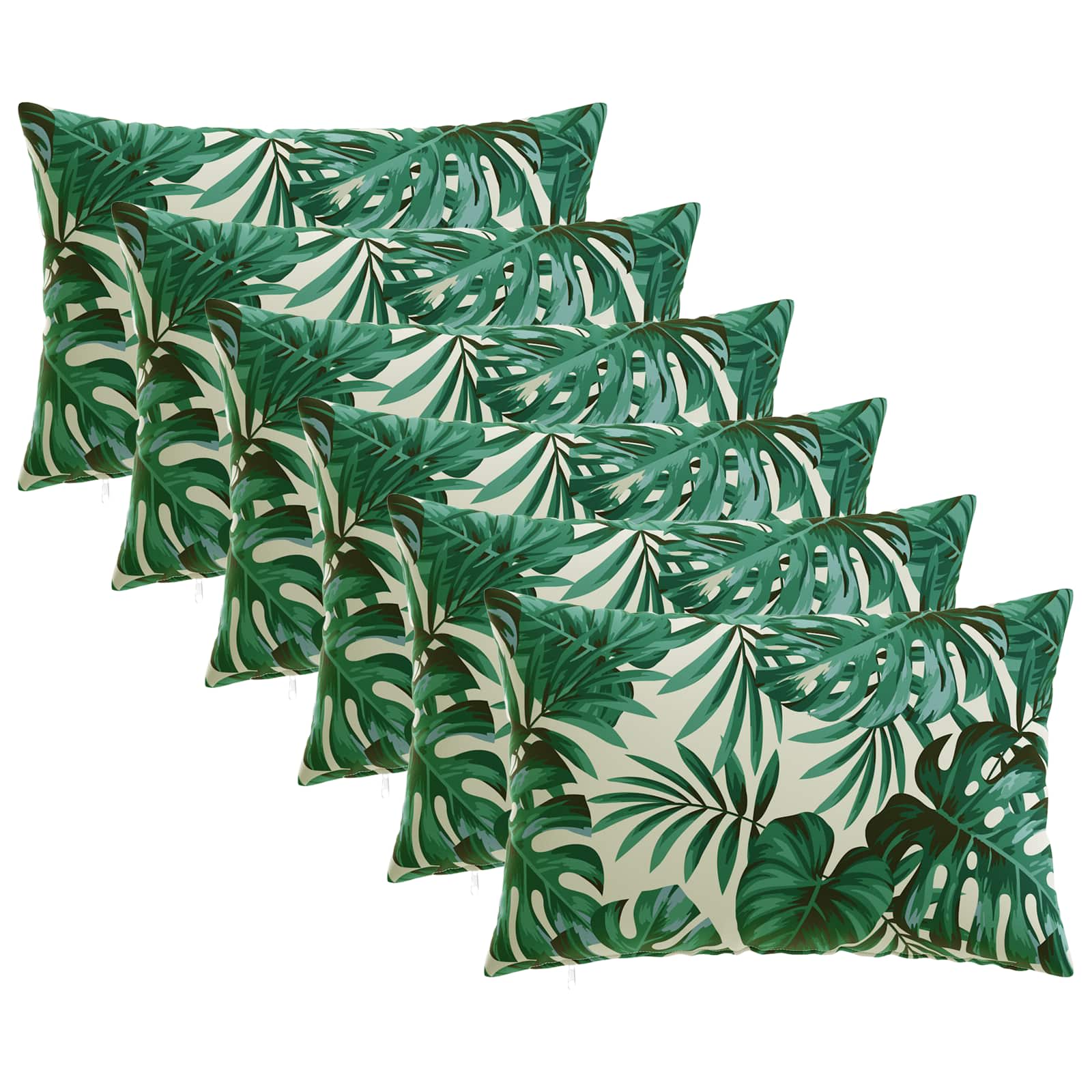 Párna huzat 6 pcs heerlen levélminta 40 x 60 cm poliészter