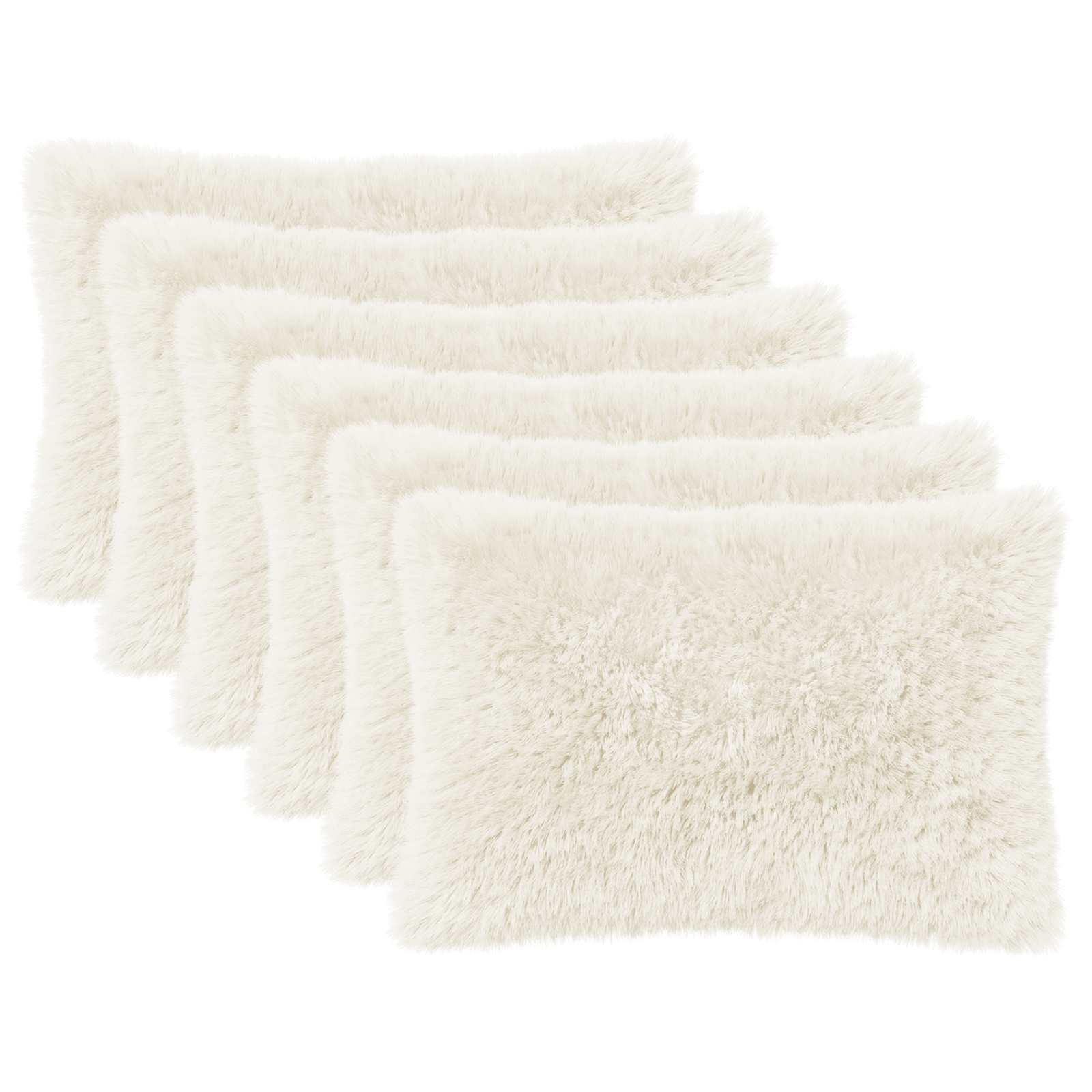 Párna huzat 6 pcs heerlen fehér 40 x 60 cm pv mikroplüss