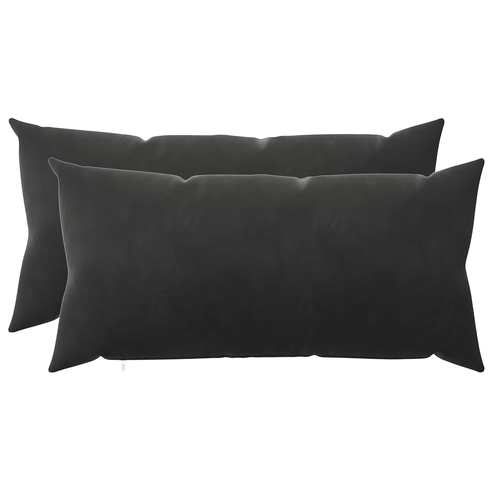 Párna huzat 2 pcs heerlen fekete 40 x 70 cm bársony