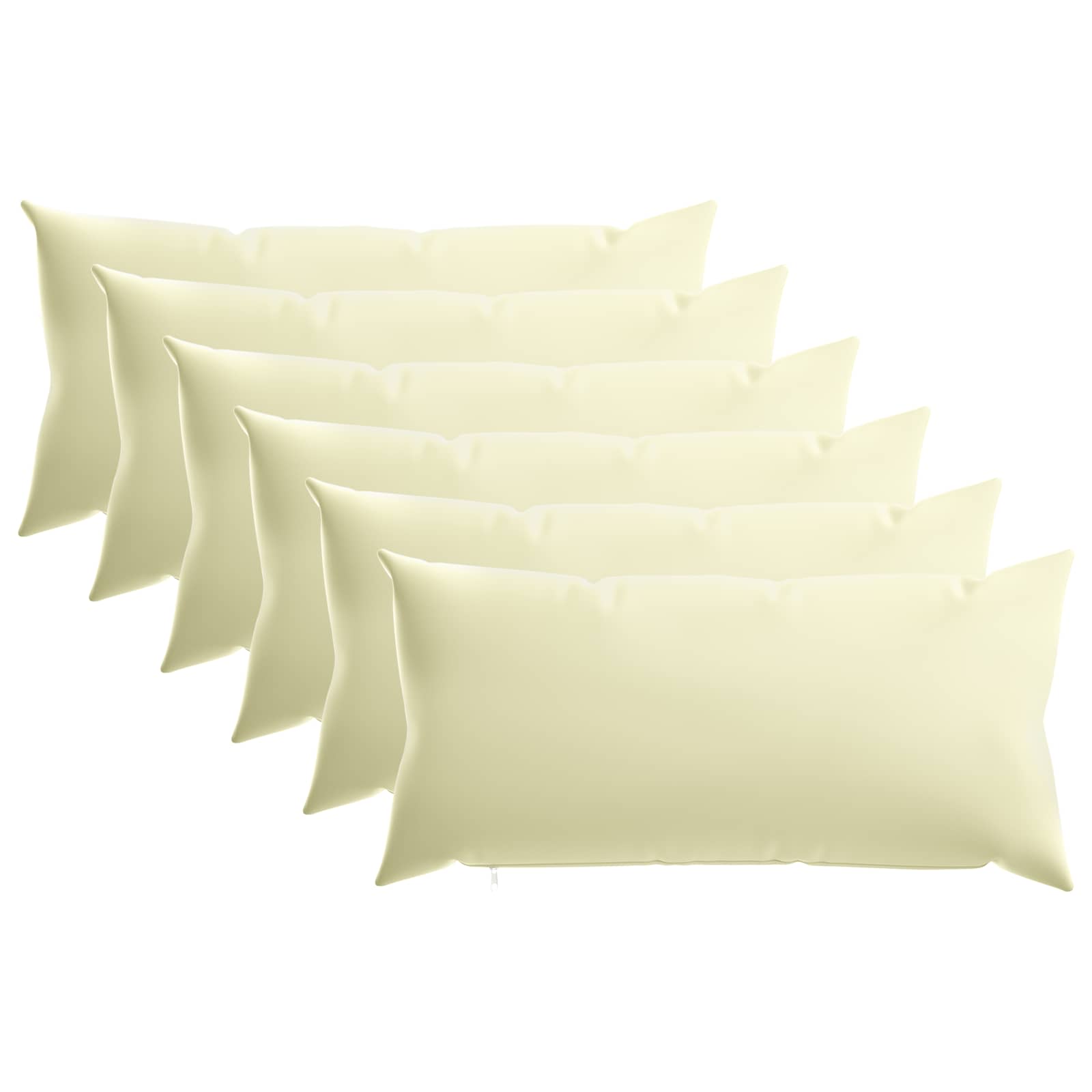 Párna huzat 6 pcs heerlen krémszínű 40 x 70 cm poliészter