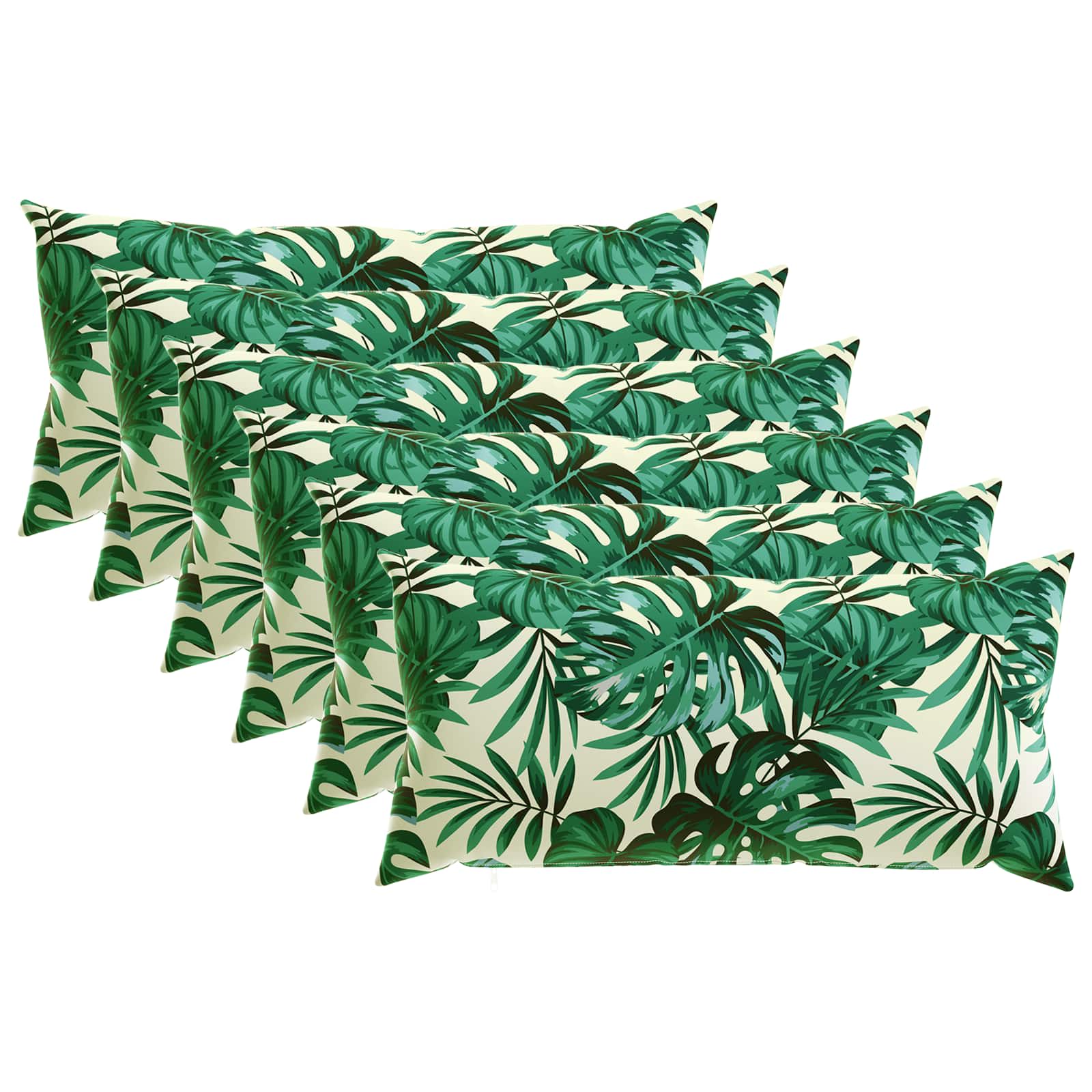 Párna huzat 6 pcs heerlen levélminta 40 x 70 cm poliészter