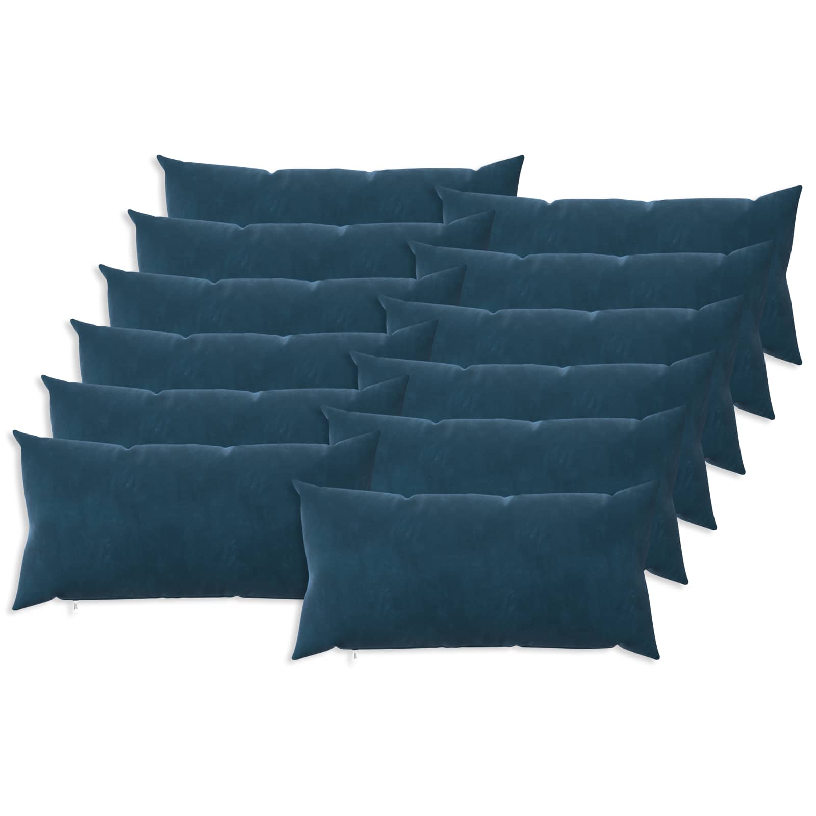 Párna huzat 12 pcs heerlen kék 40 x 80 cm bársony