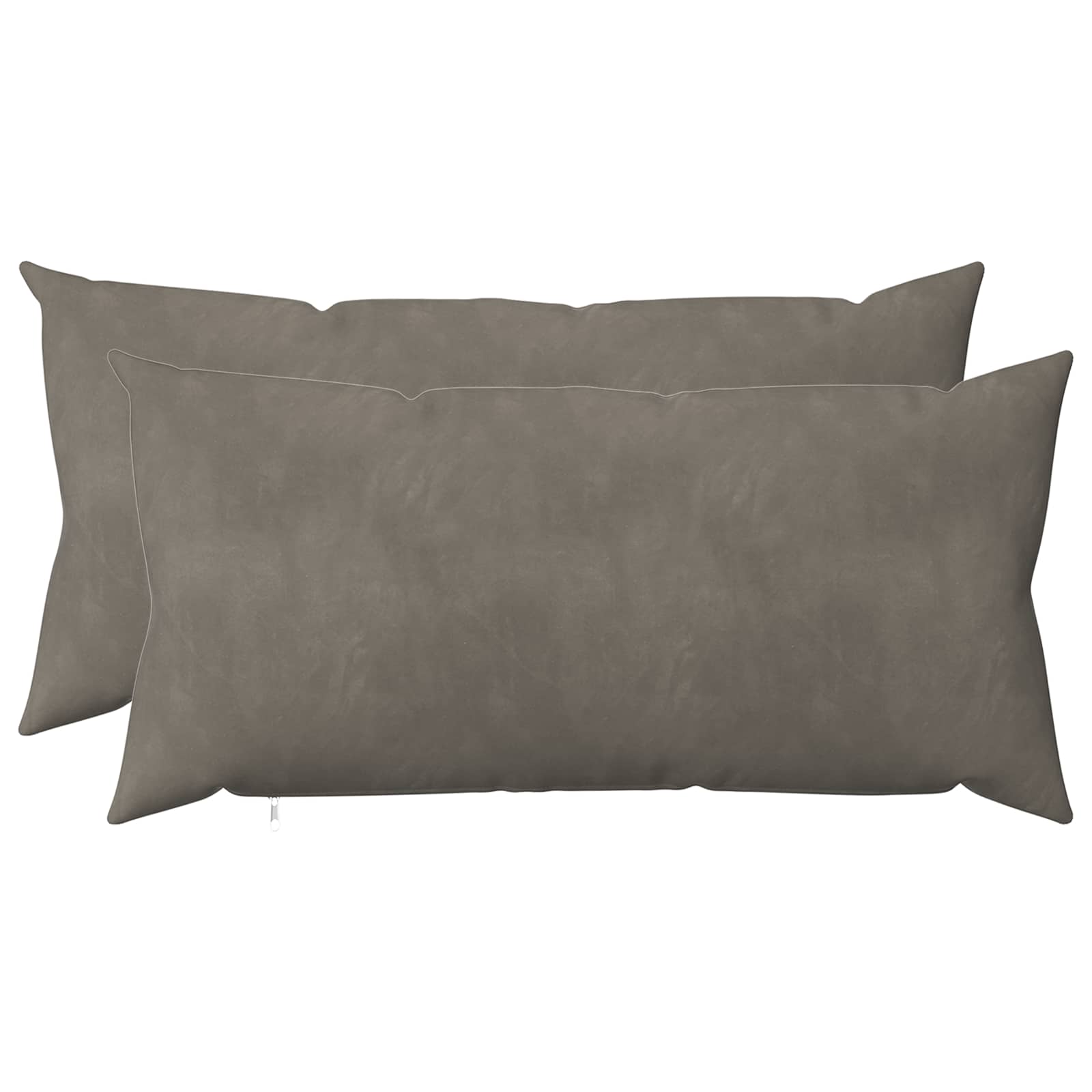 Párna huzat 2 pcs heerlen világosszürke 40 x 80 cm bársony